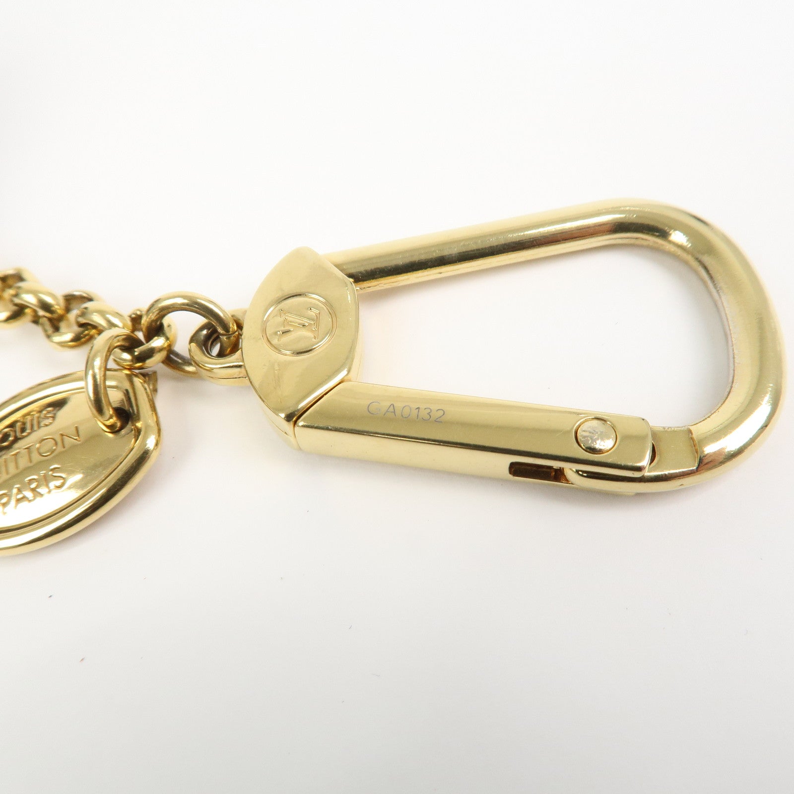Louis Vuitton Porte Cles Pomme Plastic Metal Key Holder M66494