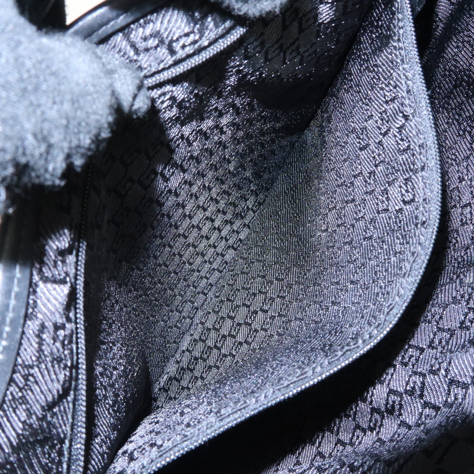 GUCCI Dionysus Suede Leather Shoulder Bag Dark Brown Black 001.4067 Used