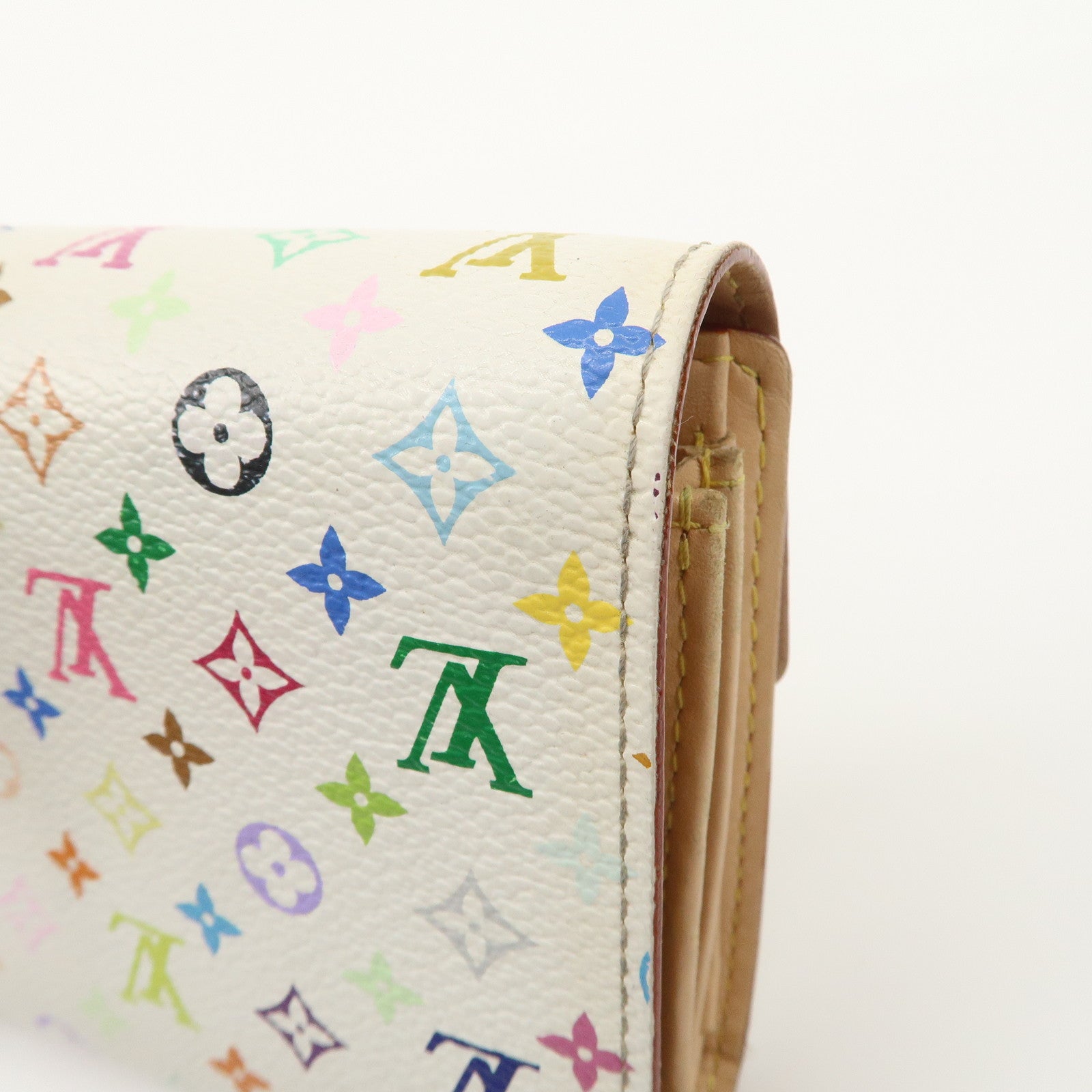Louis Vuitton Monogram Multicolor Portefeuille Alexandra Wallet Blanc M60083