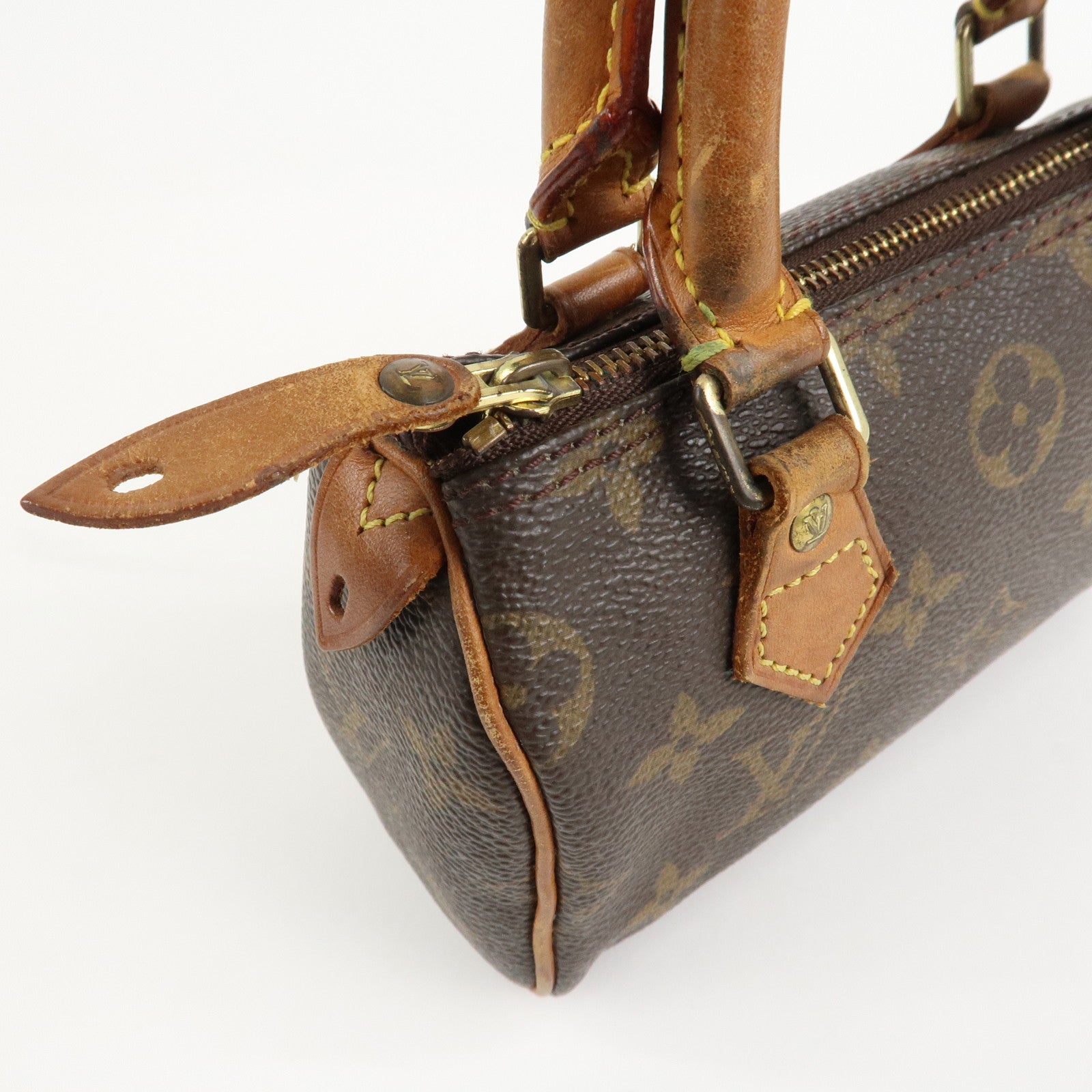 Louis Vuitton Monogram Mini Speedy & Strap Brown M41534 J75010