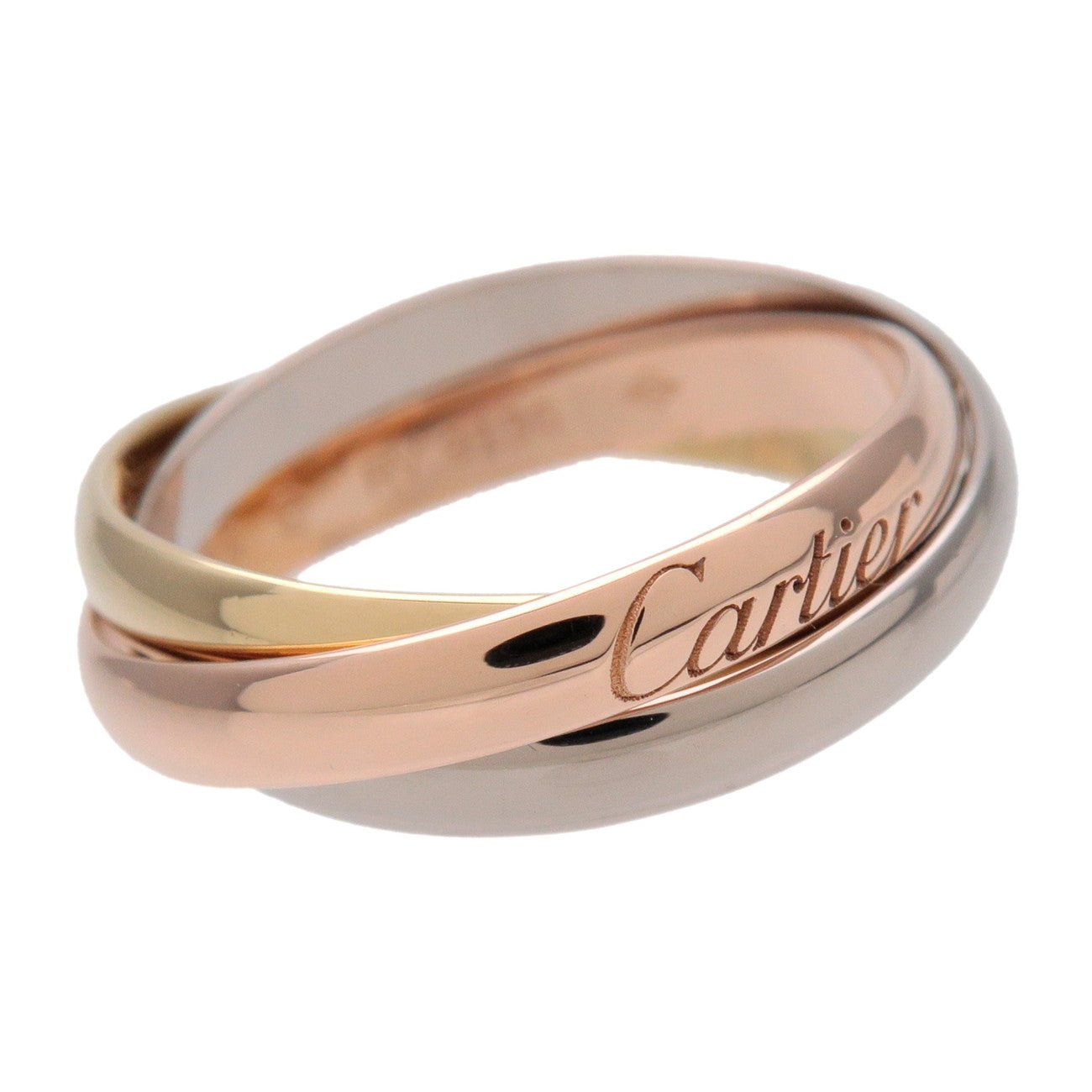 Cartier Trinity Ring SM #49 K18 750YG/PG/WG US5 EU49 HK11