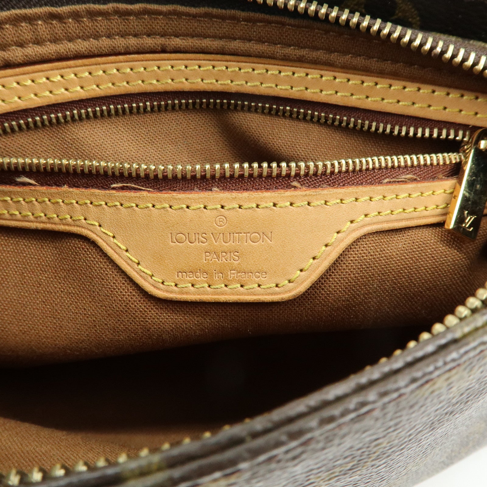 Louis Vuitton Monogram Trotteur Canvas Shoulder Bag Brown M51240