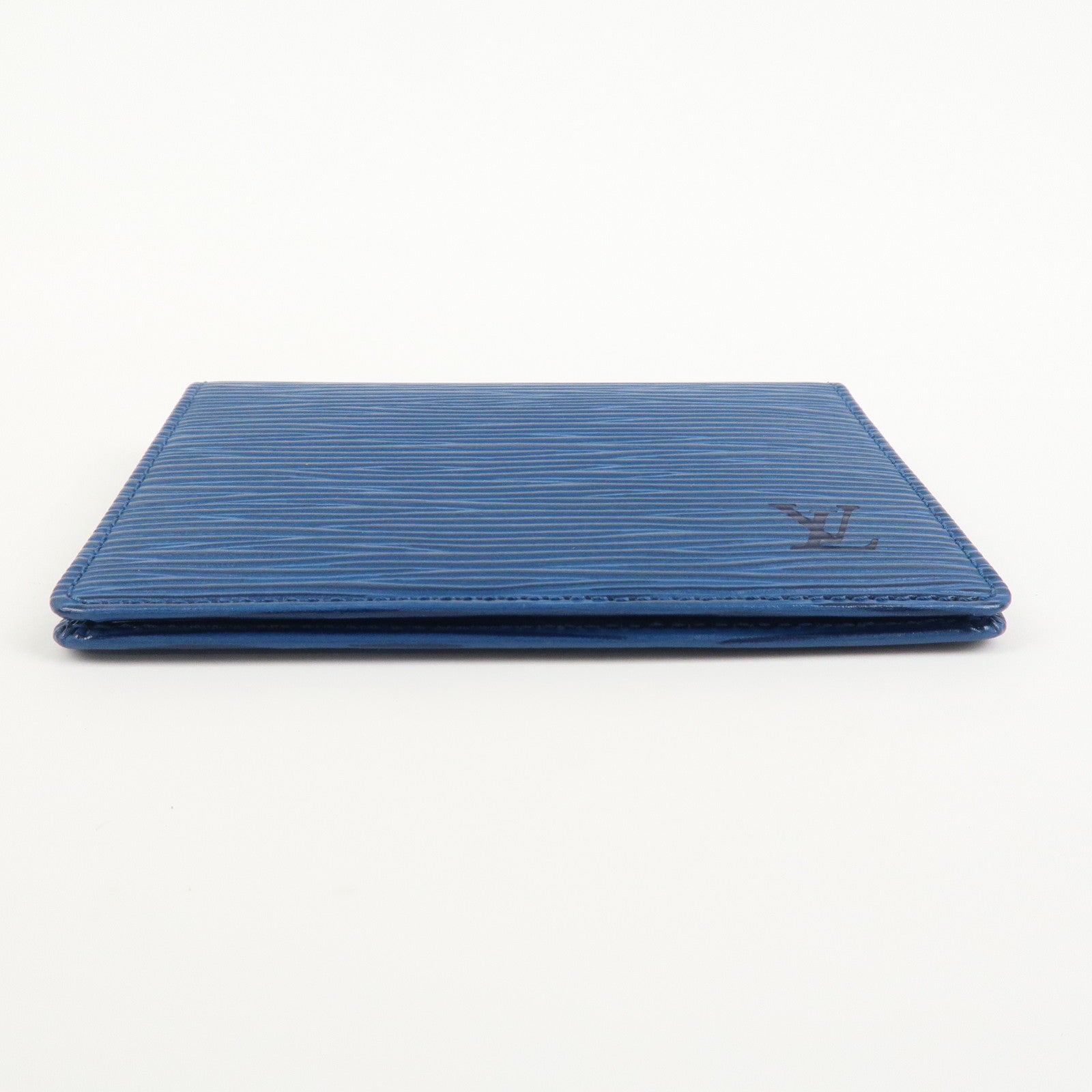 LLouis Vuitton Epi Porte 2 Cartes Vertical Card Case Blue M63205