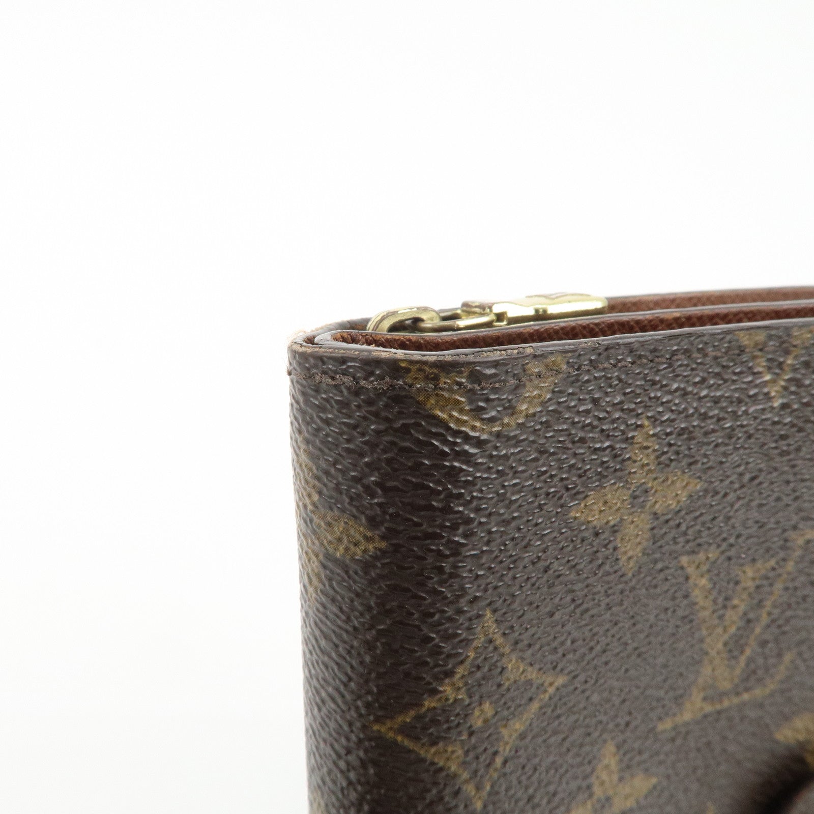 Louis Vuitton Monogram Porte Papier Zip Bi-fold Wallet Brown M61207