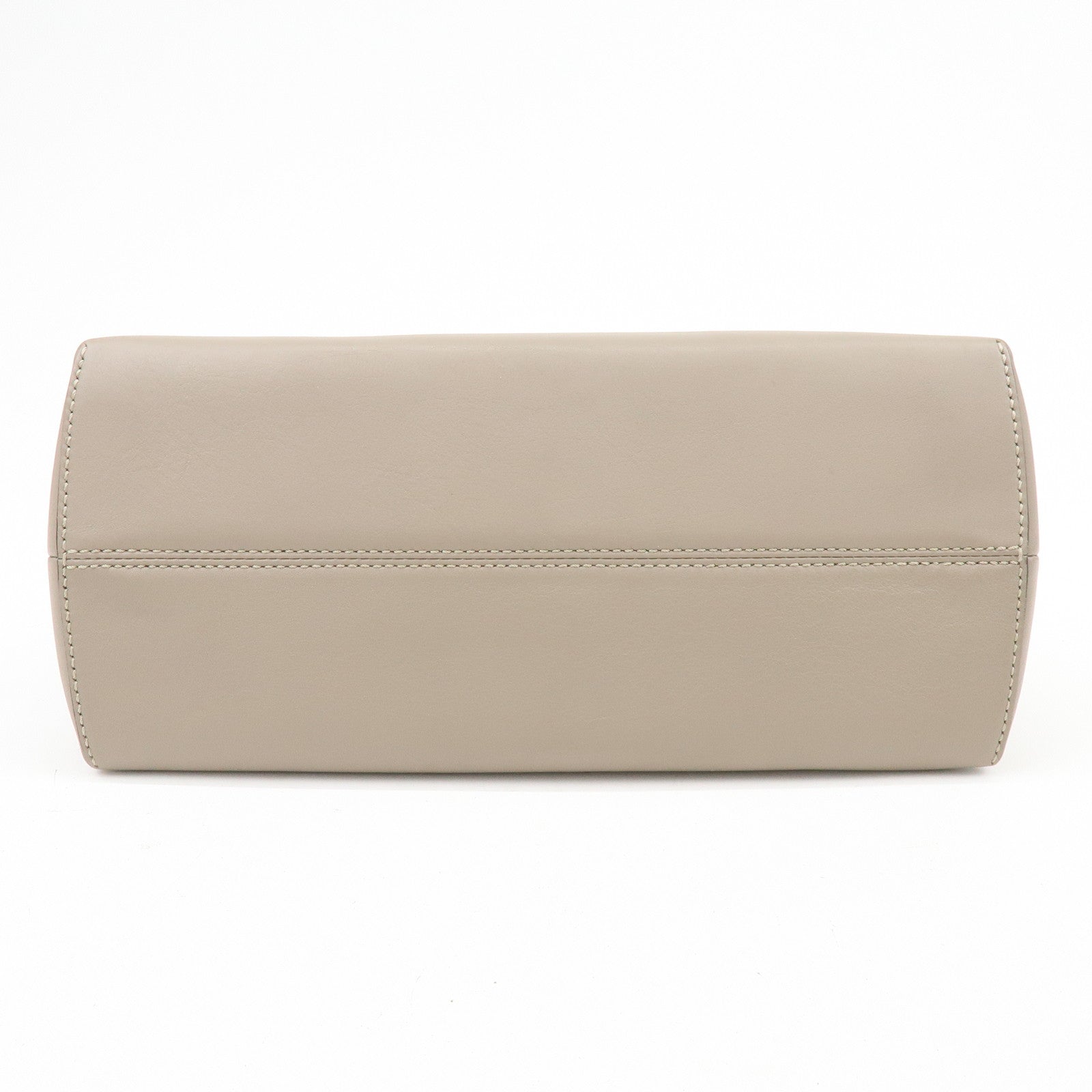 FENDI BY THE WAY Medium Leather 2Way Hand Bag Greige 8BL124