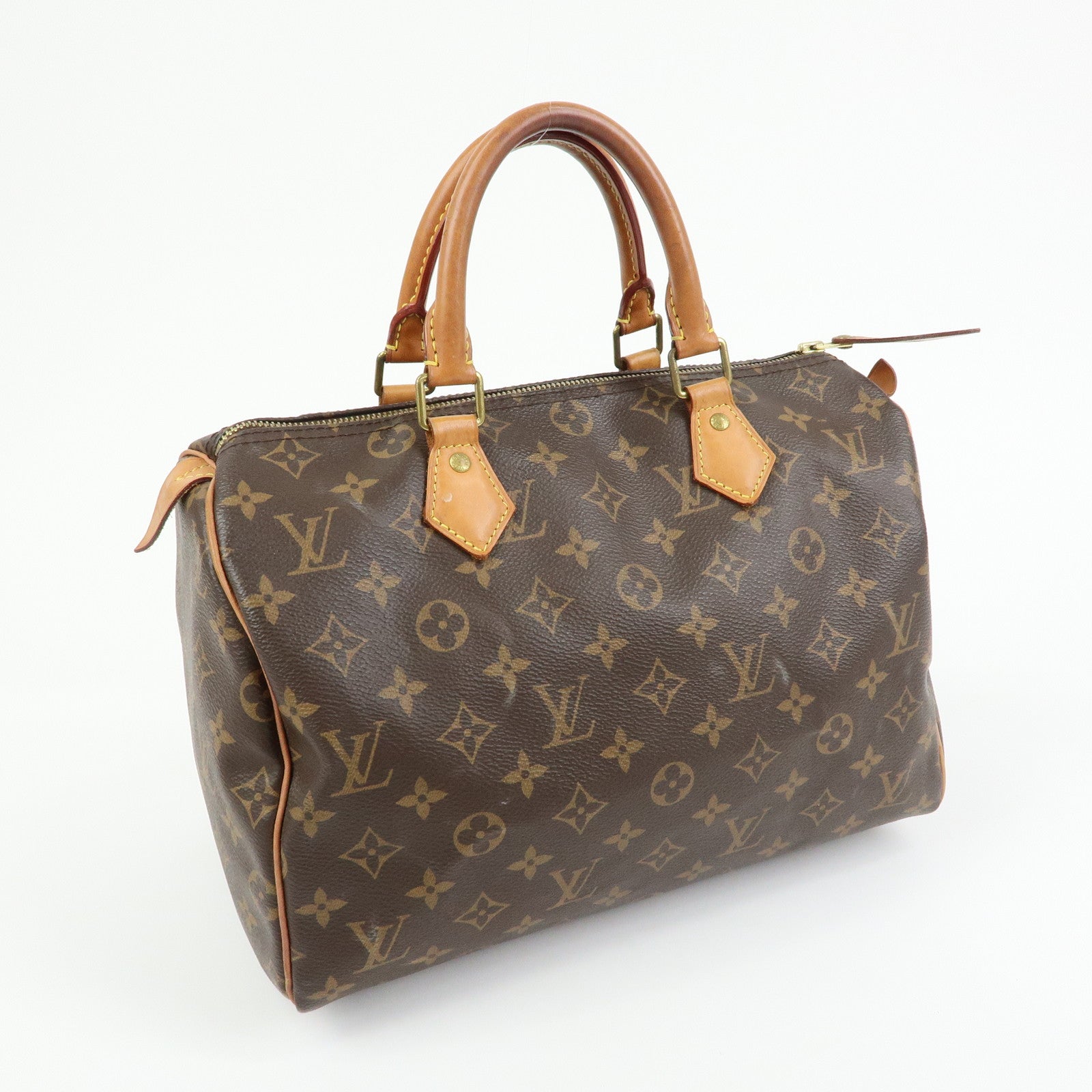 Louis Vuitton Monogram Speedy 30 Boston Bag Hand Bag Brown M41108