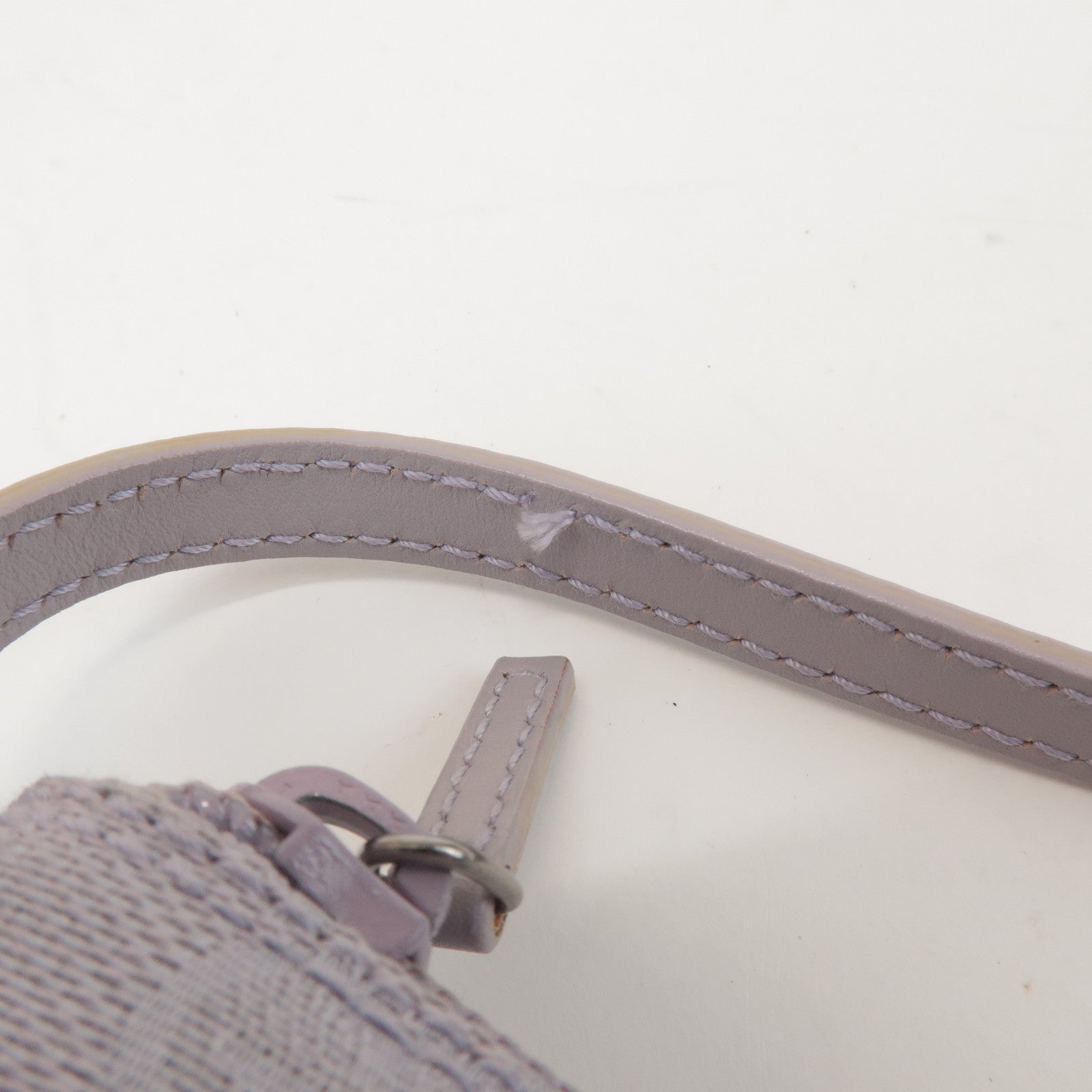 GUCCI Boat Bag GG Canvas Leather Hand Bag Pouch Light Purple 07198