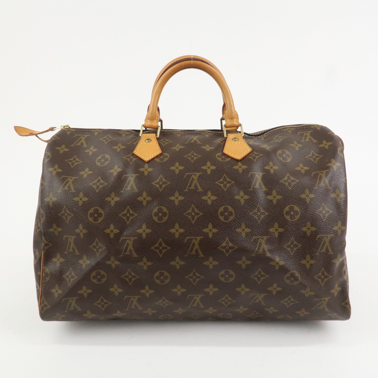 Louis Vuitton Monogram Speedy 40 Hand Bag Boston Bag Brown M41522