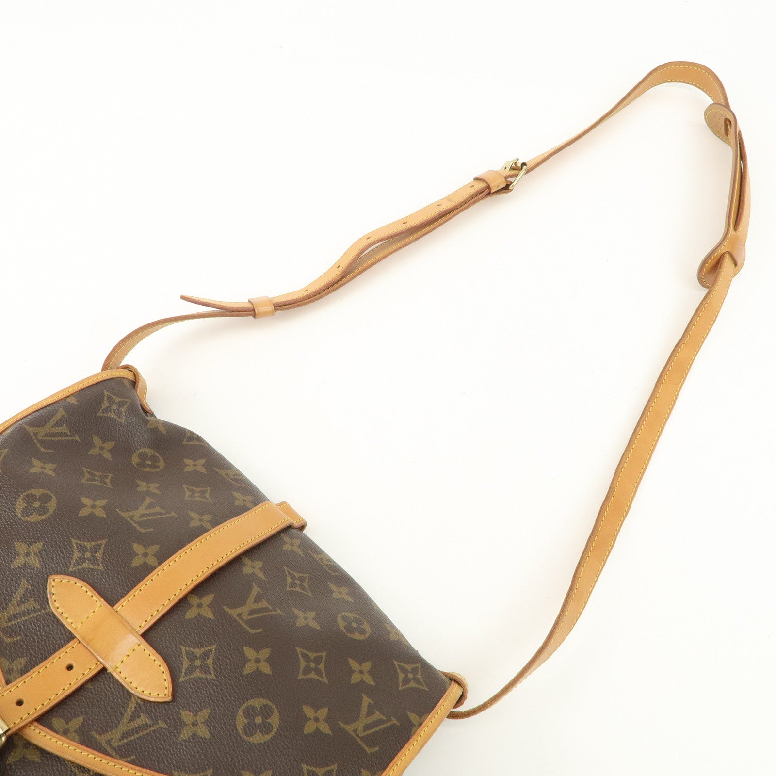 Louis Vuitton Monogram Saumur 30 Shoulder Bag Brown M42256