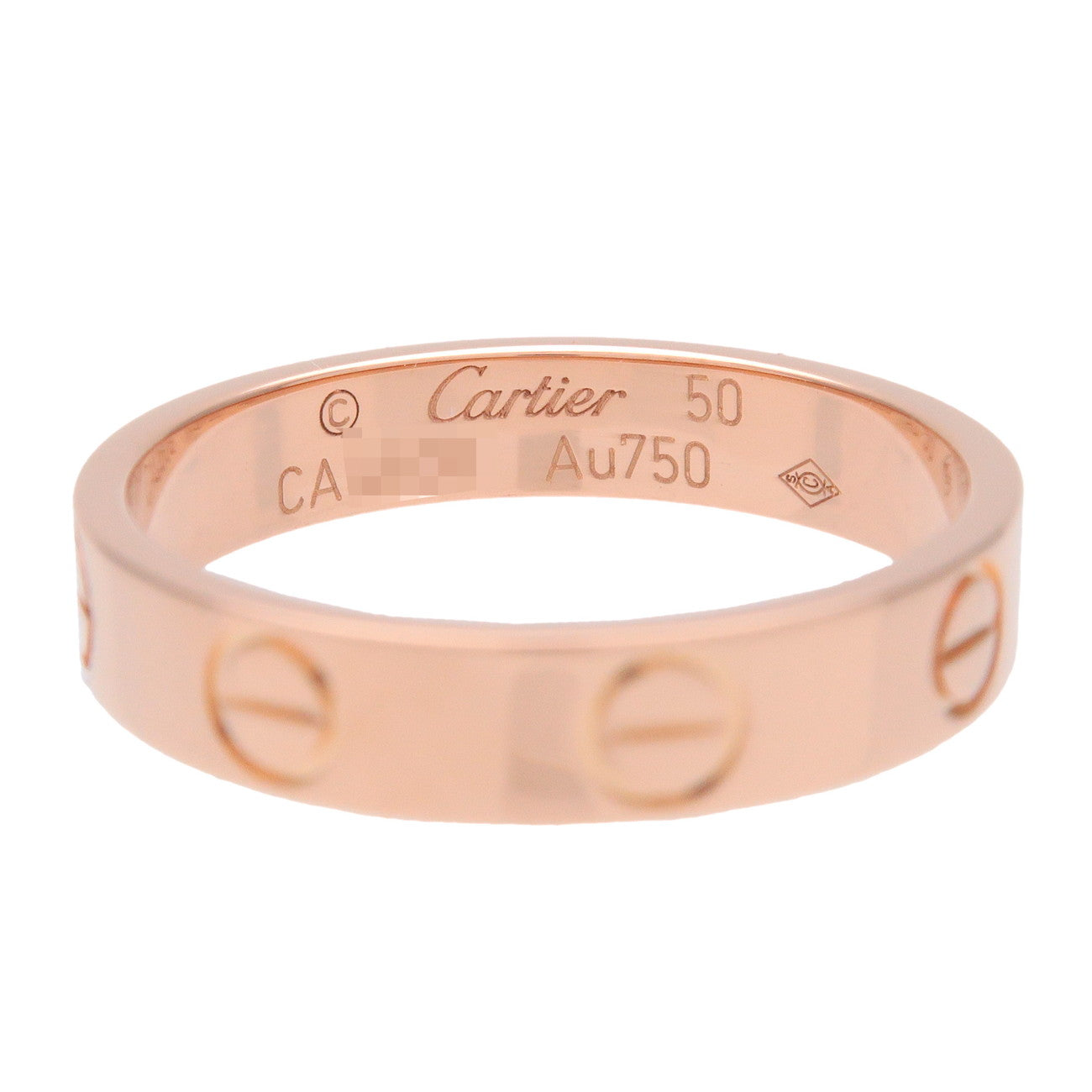 Cartier Mini Love Ring K18 750PG Rose Gold #50 US5.25 EU50 HK11.5