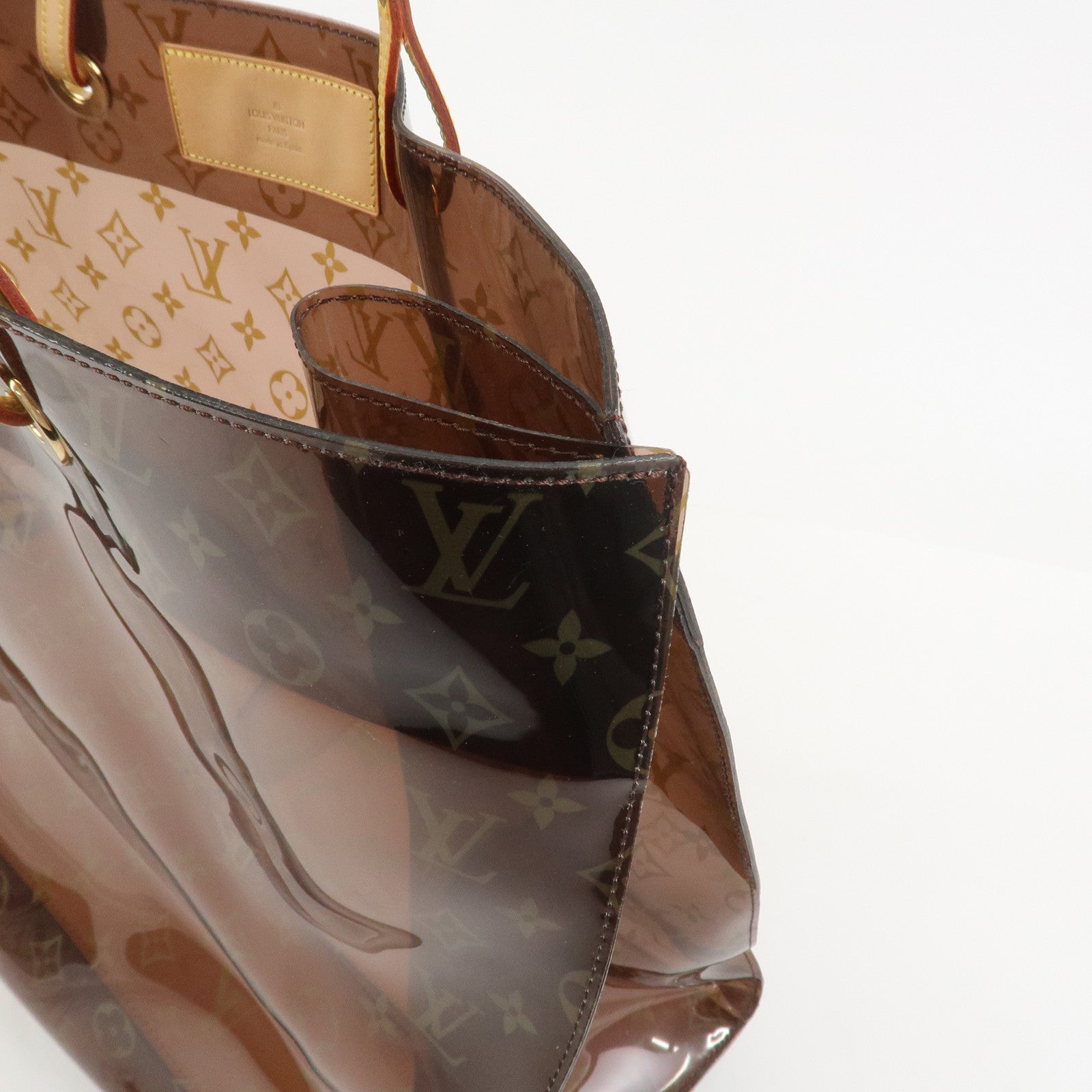 Louis Vuitton Monogram Cabas Cruise Vinyl Tote Bag Brown M50500
