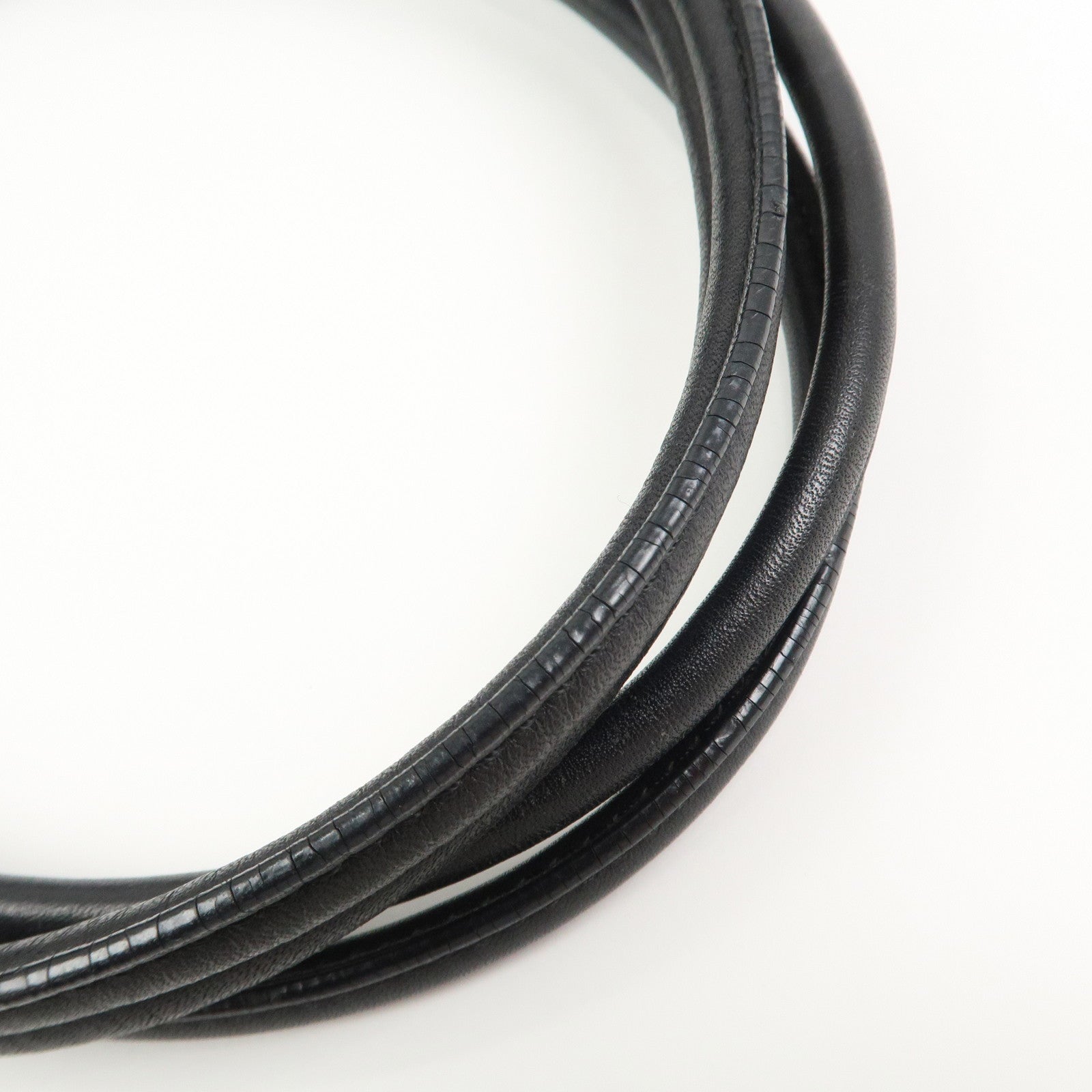 LOEWE Logo Leather Shopper Tote Bag Shoulder Bag Hand Bag Black