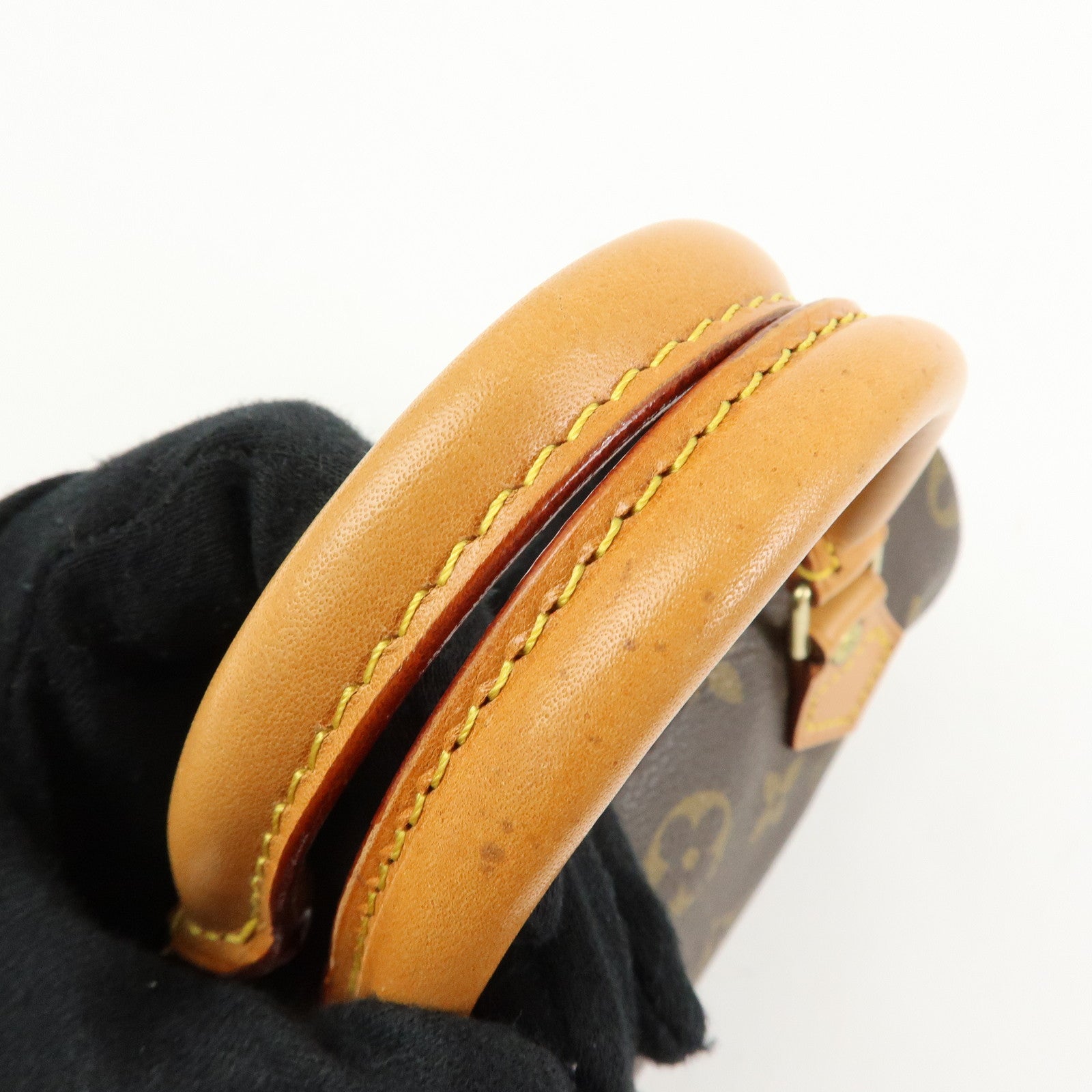 Louis Vuitton Monogram Mini Speedy Hand Bag & Strap Brown M41534