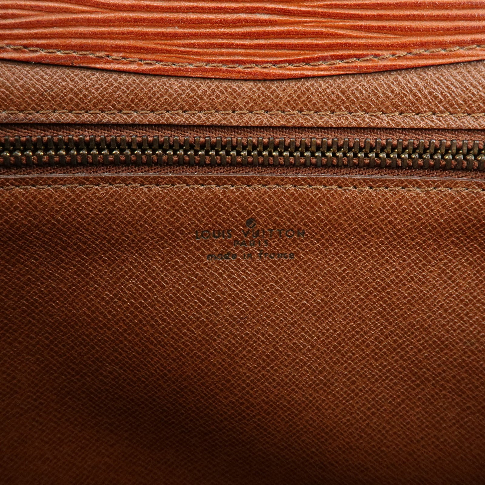 Louis Vuitton Epi Leather Art Deco Clutch Bag Kenya Brown M52633