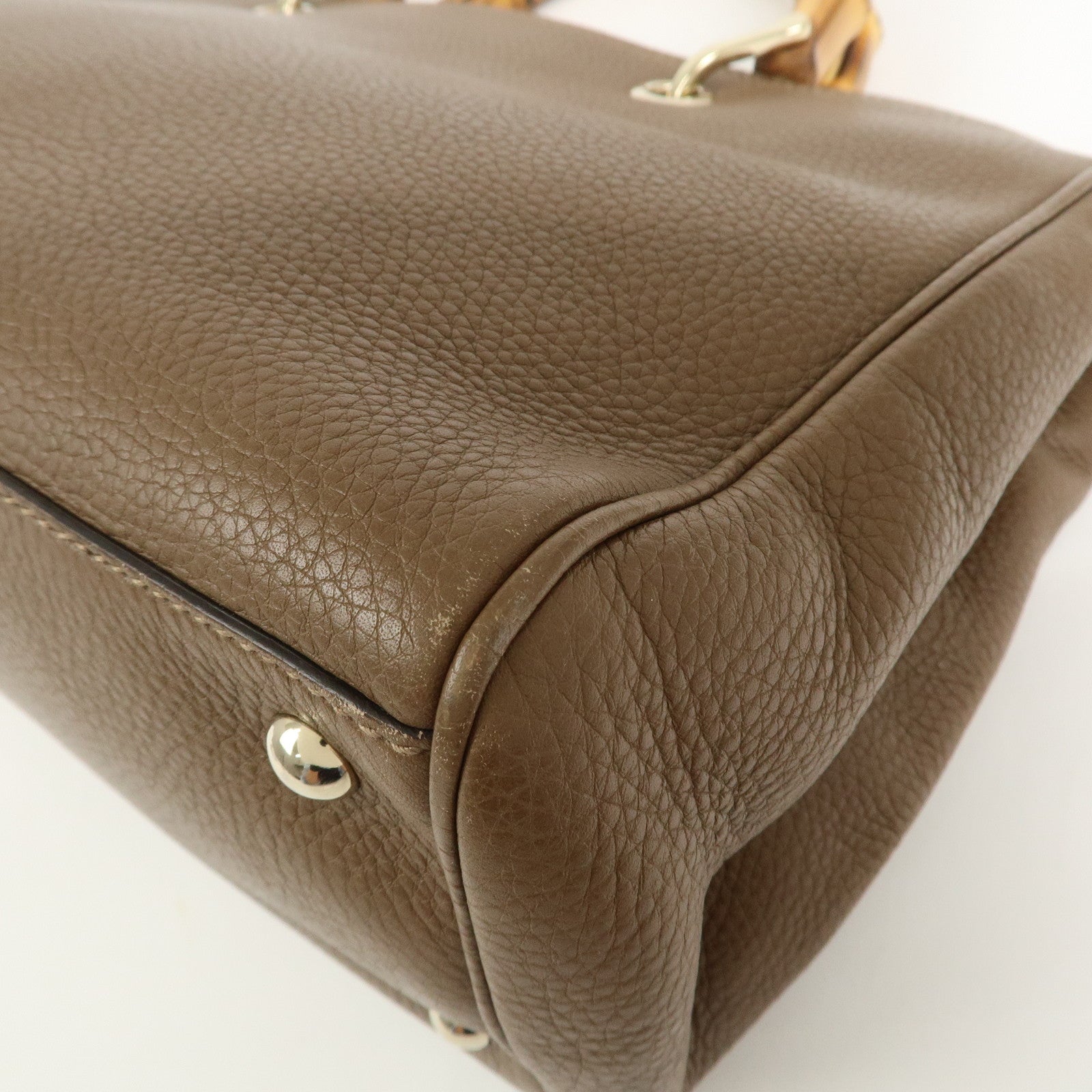 GUCCI Bamboo Shopper Medium 2Way Bag Shoulder Bag 323660