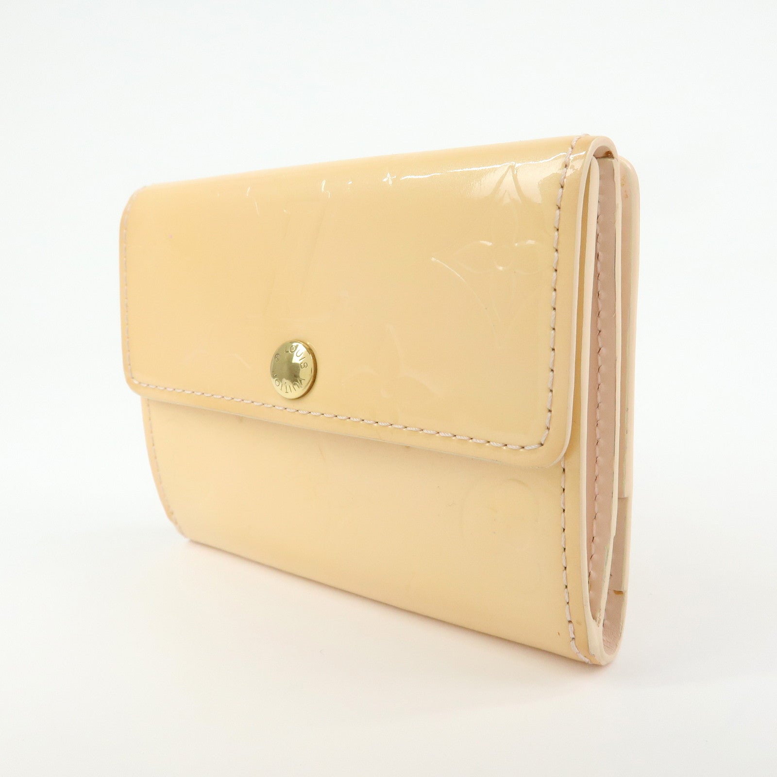 Louis Vuitton Vernis Ludlow Coin Case Marshmallow Pink M91355