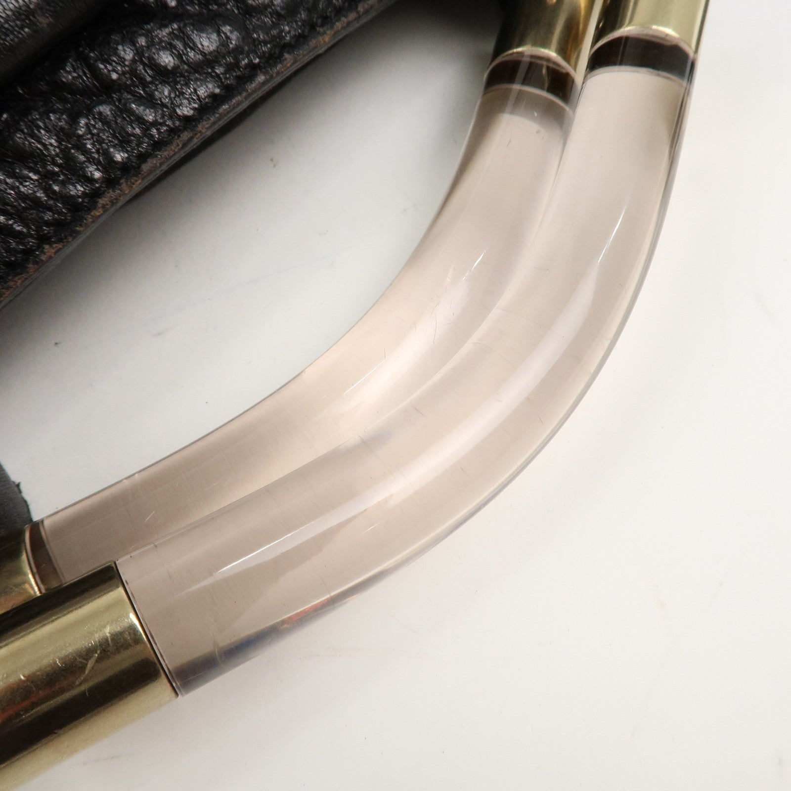 Chloe Leather Saskia 2Way Bag Hand Bag Shoulder Bag Black