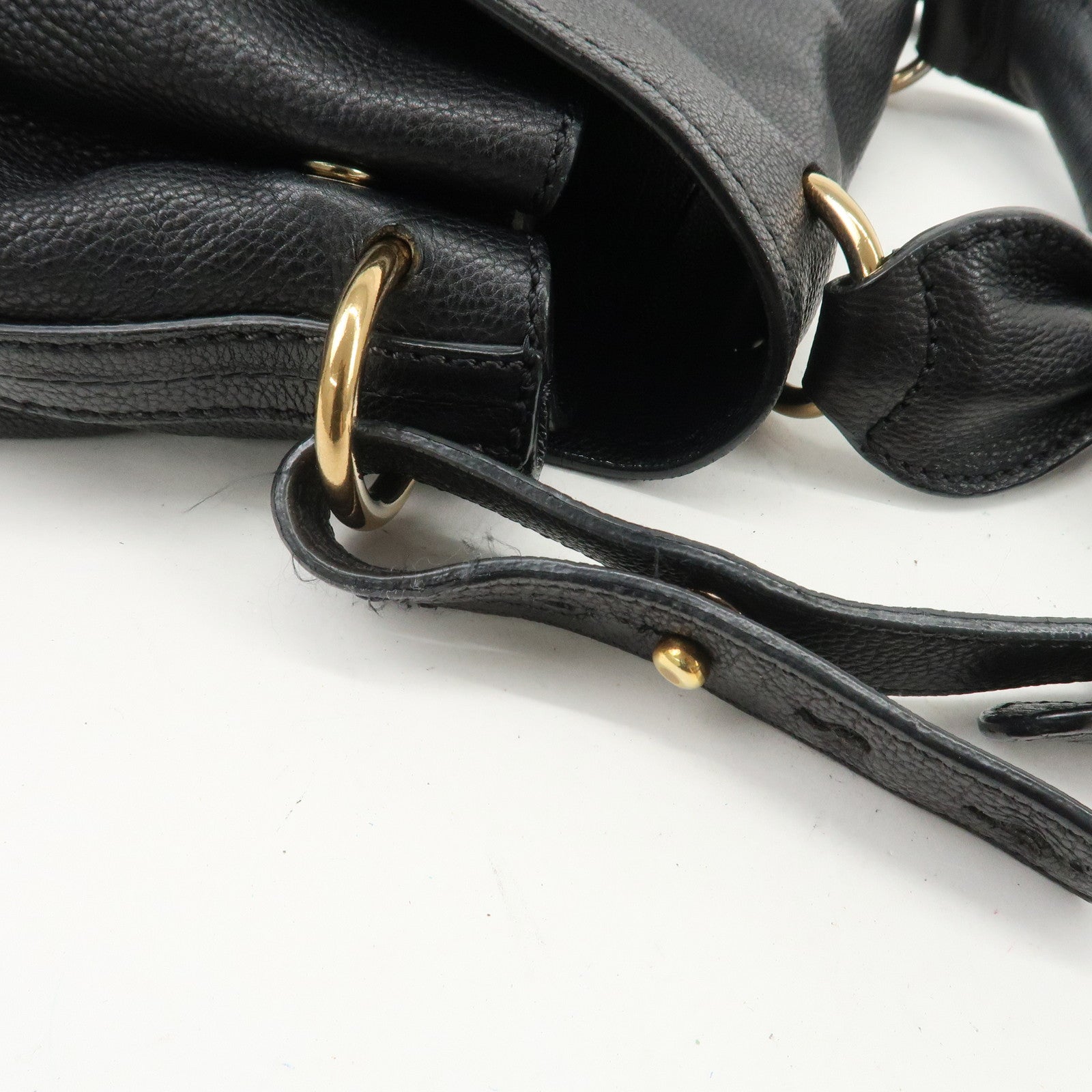 Chloe Elsie Leather 2Way Bag Shoulder Bag Hand Bag Black