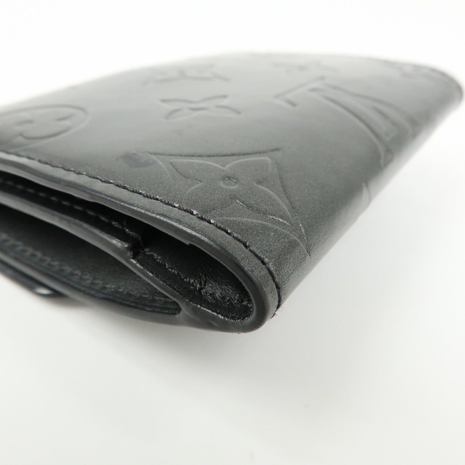 Louis Vuitton Monogram Matte Vernis Ludlow Coin Case Noir M65122