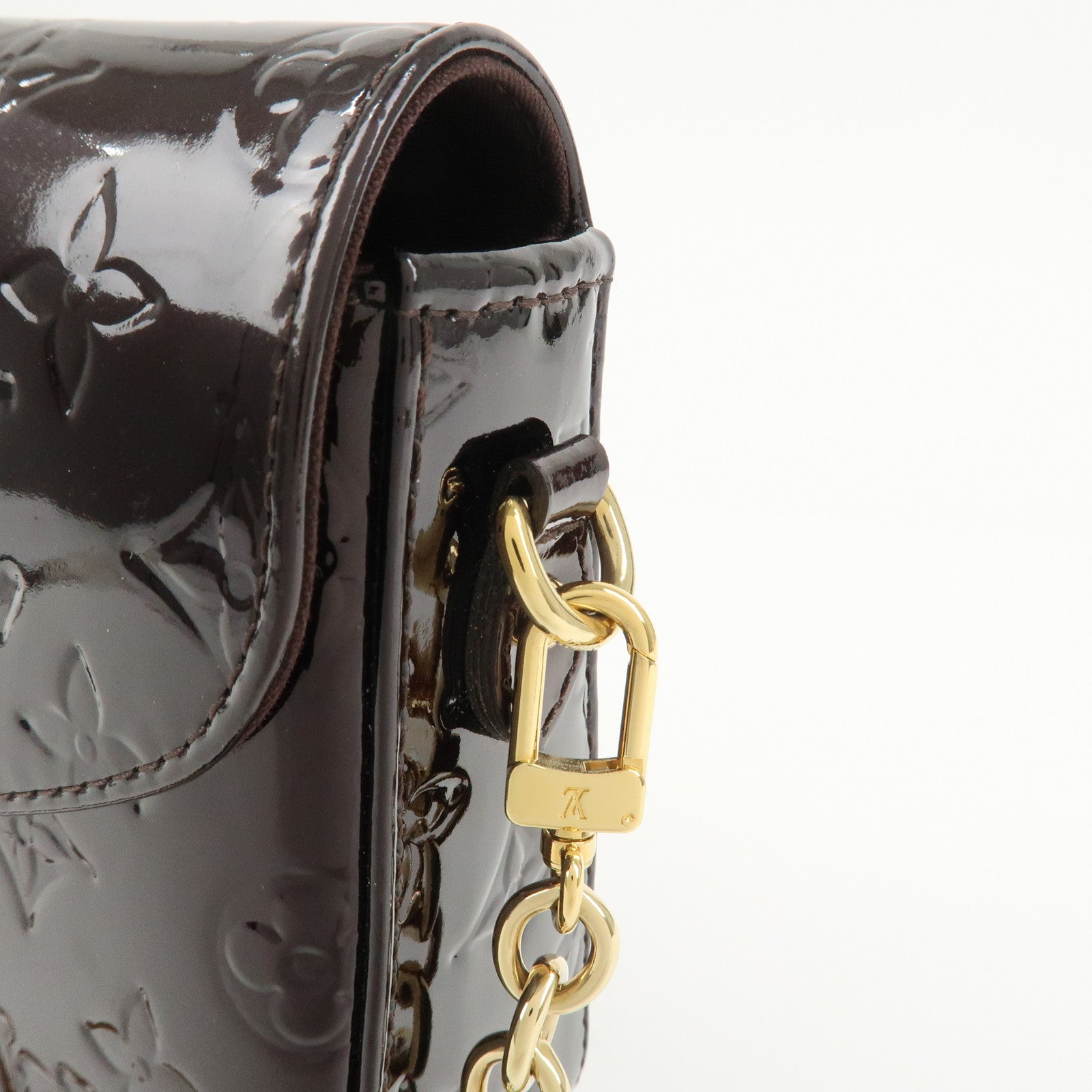 Louis Vuitton Vernis Leather Rodeo Drive Hand Bag Amarante M93598