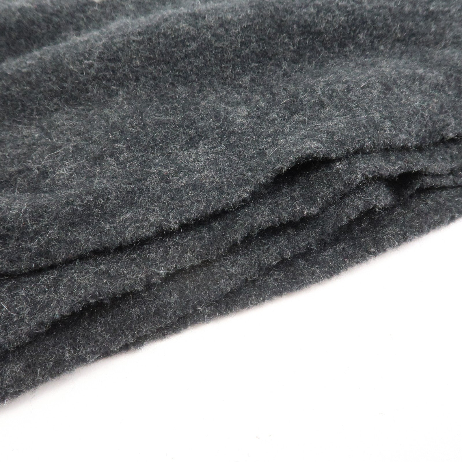 Christian Dior Logo Wool Cashmere Scarf Black Gray