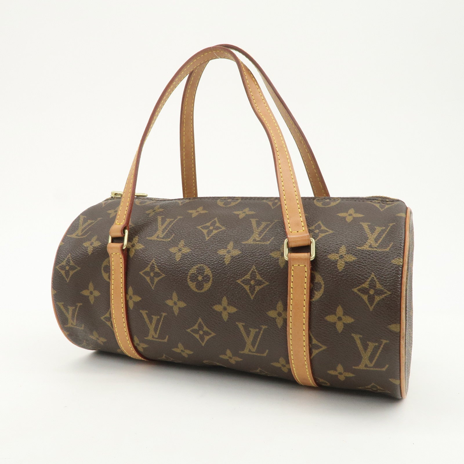 Louis Vuitton Monogram Papillon 26 Hand Bag Brown M51386