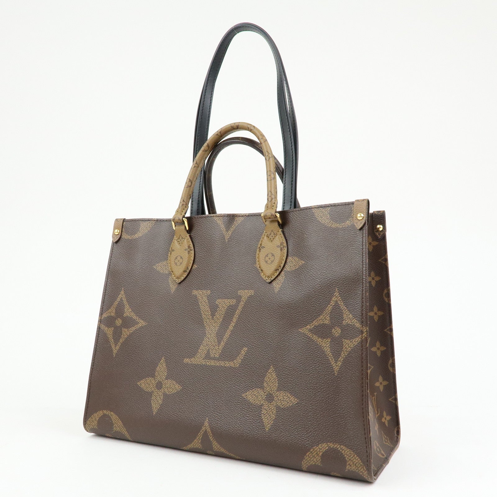 LOUIS VUITTON Monogram Giant Reverse On the Go MM Tote Bag M45321