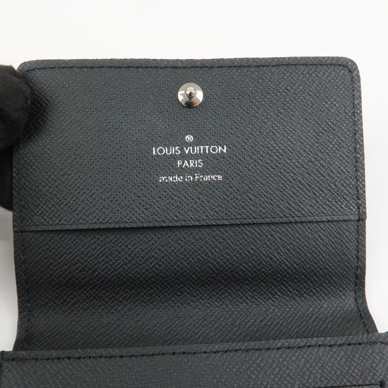 Louis Vuitton Epi Enveloppe Carte de Visite Card Case Noir M62292