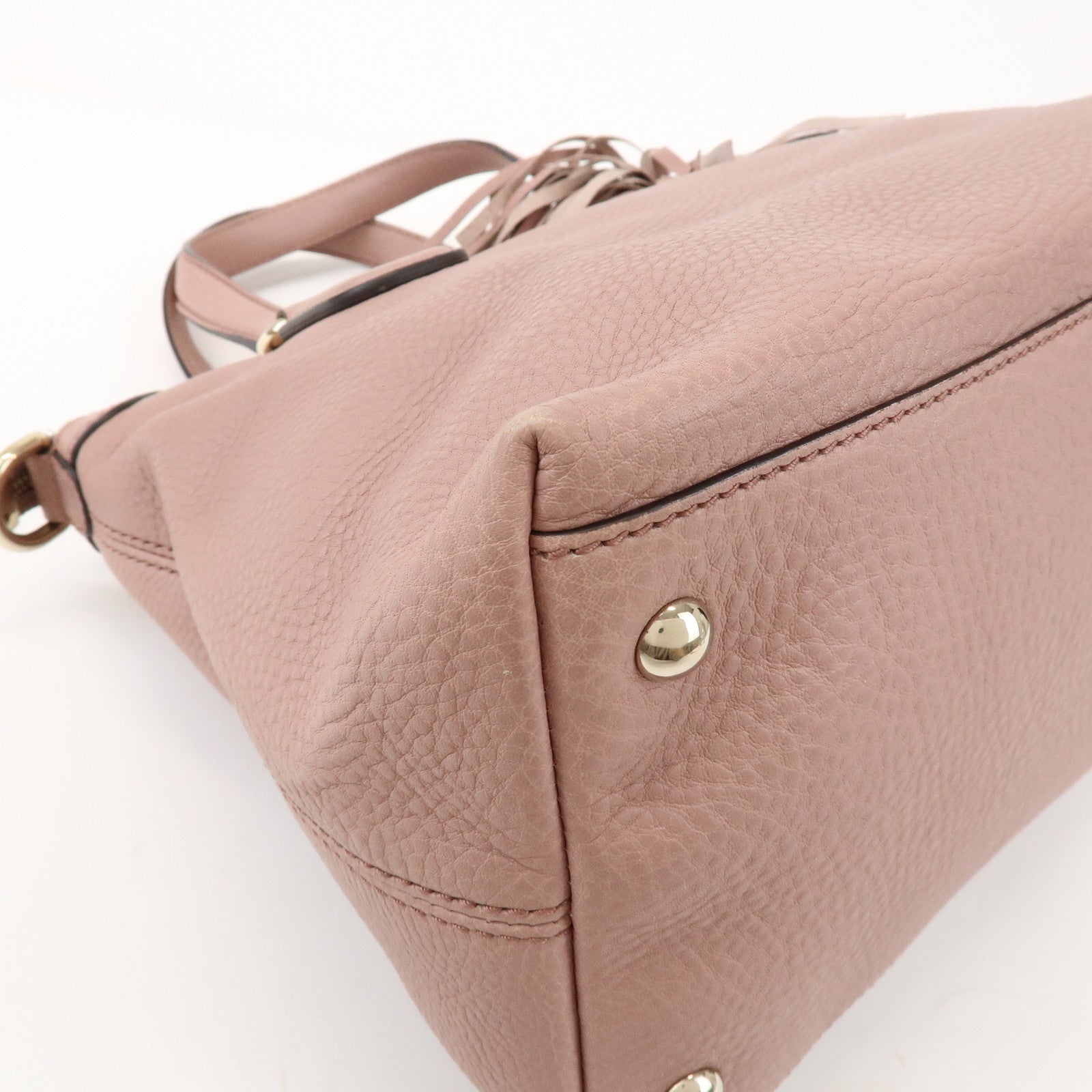 GUCCI SOHO Leather 2Way Bag Hand Bag Shoulder Bag Pink 308362