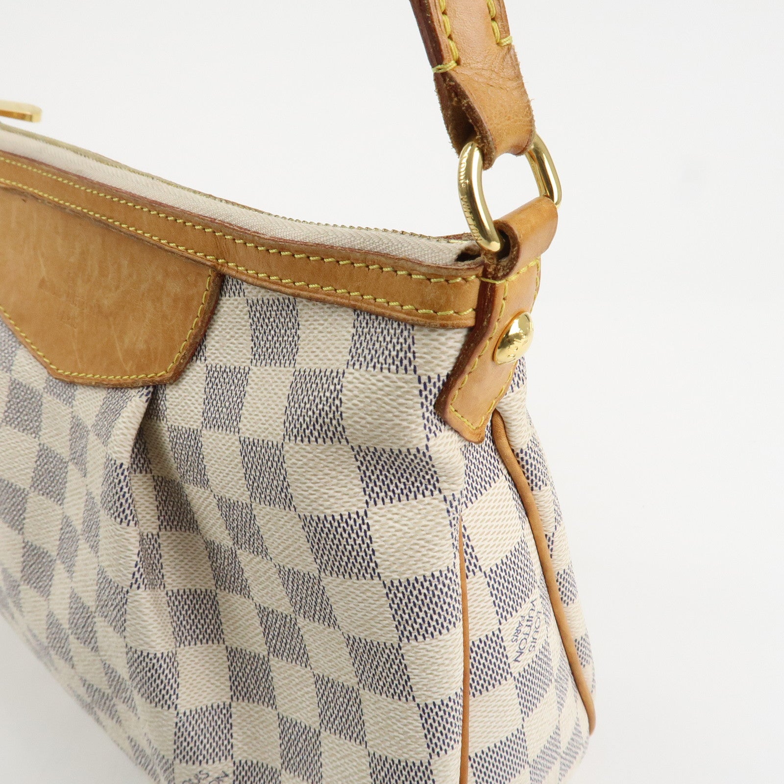 Louis Vuitton Damier Azur Siracusa PM Shoulder Bag M41113 Used