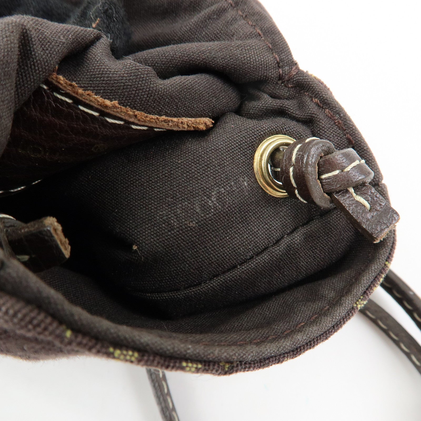Louis Vuitton Monogram Mini Lin Pochette Cancun Ebene M95313
