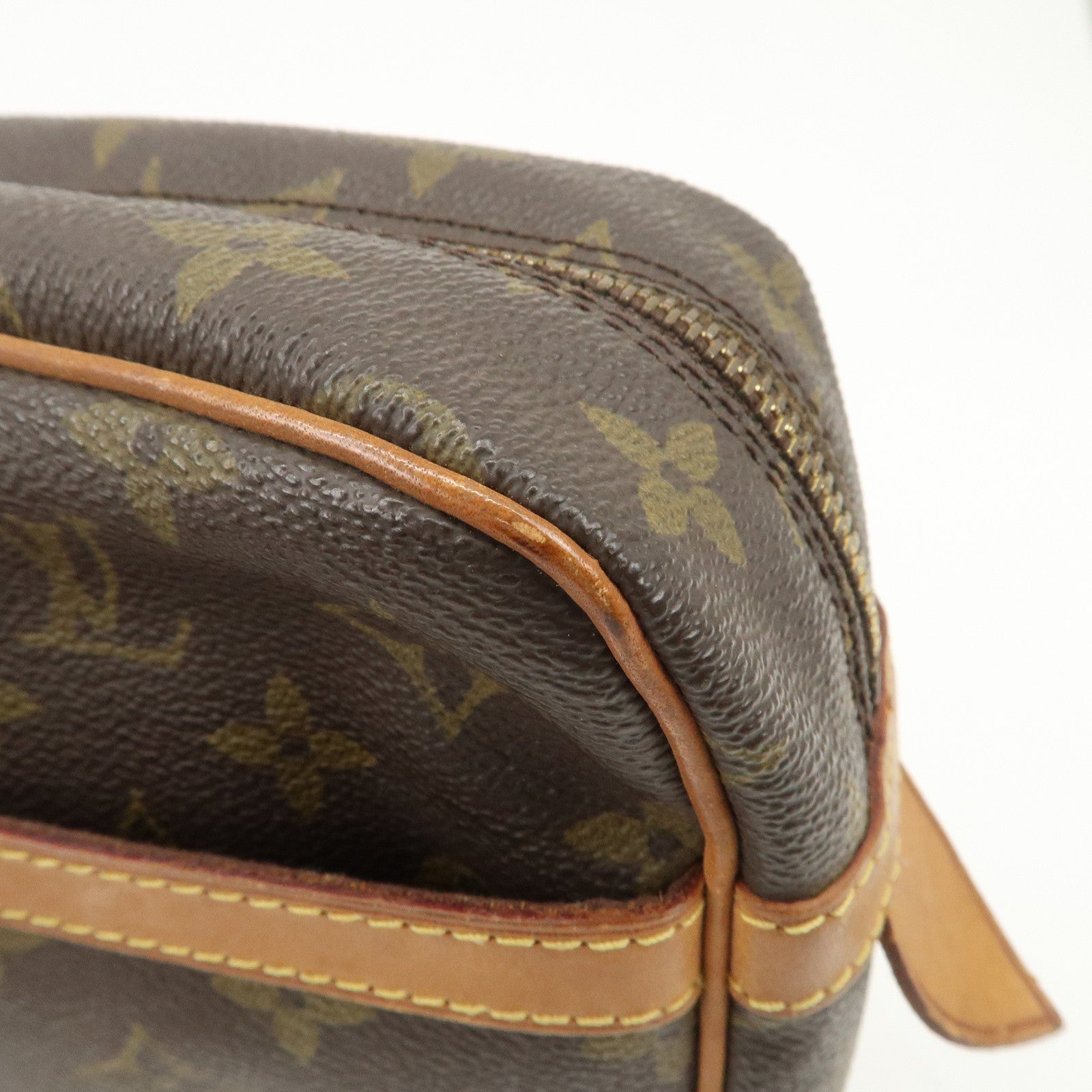 Louis Vuitton Monogram Compiegne 28 Pouch Clutch Bag Brown M51845