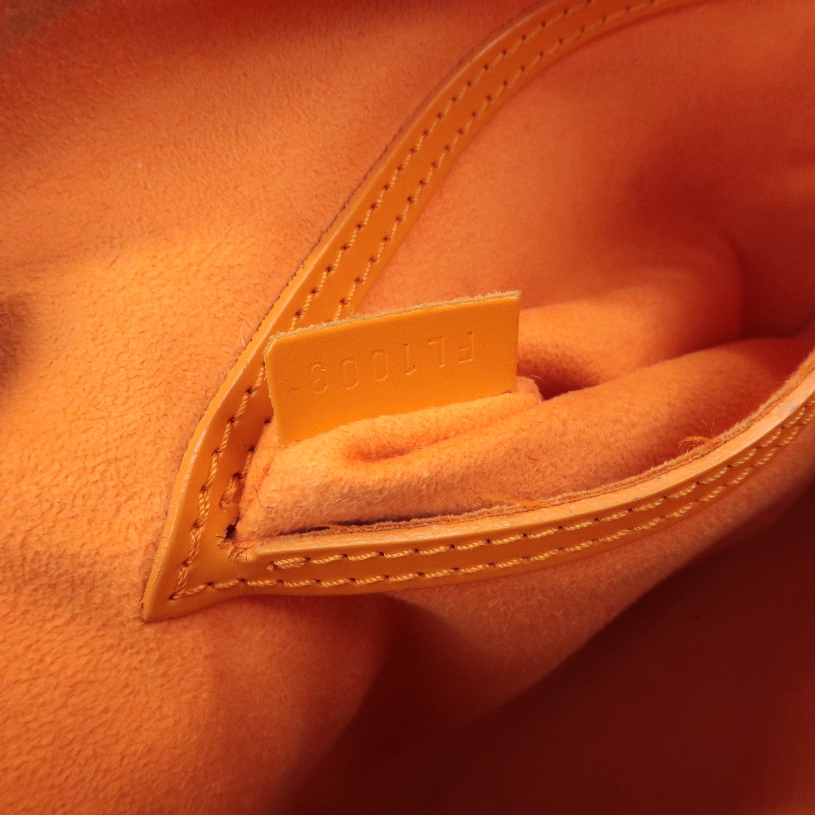 Louis Vuitton Epi Alma PM Hand Bag Pimont Orange M40623 Used