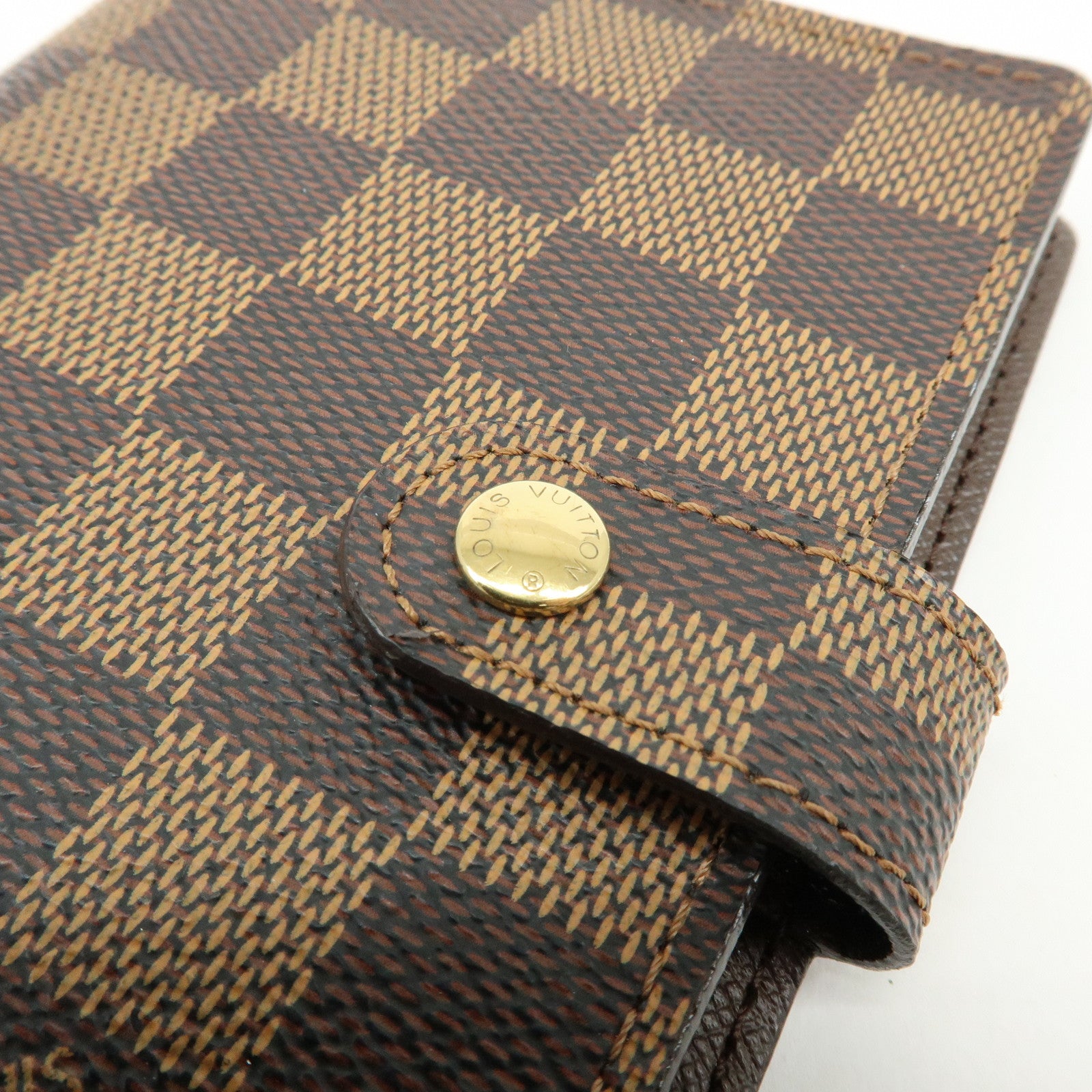 Louis Vuitton Damier Ebene Agenda PM Planner Cover Brown R20700