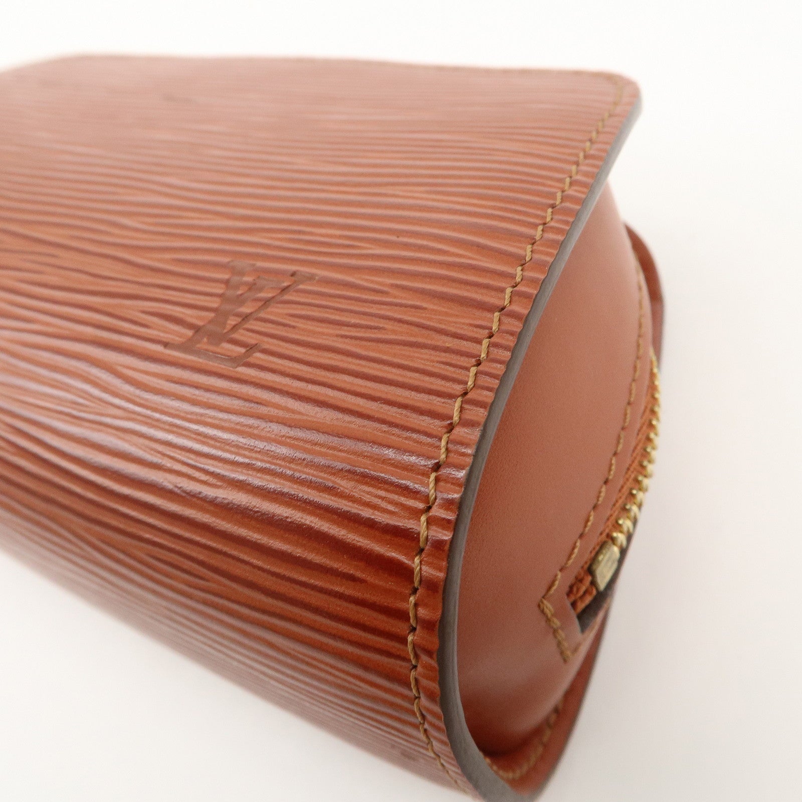Louis Vuitton Set of 2 Epi Pouch Brown Yellow M52949 M48443 Used