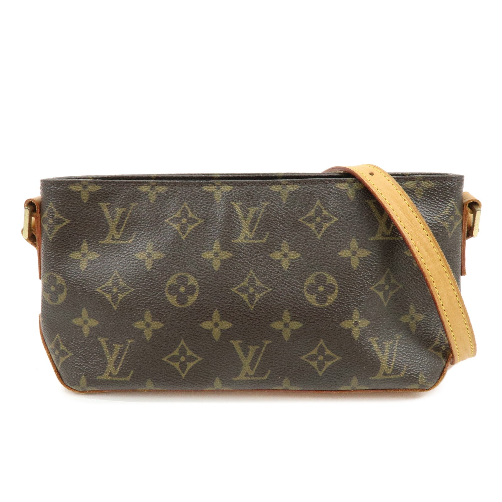 Louis Vuitton Monogram Trotteur Canvas Shoulder Bag Brown M51240