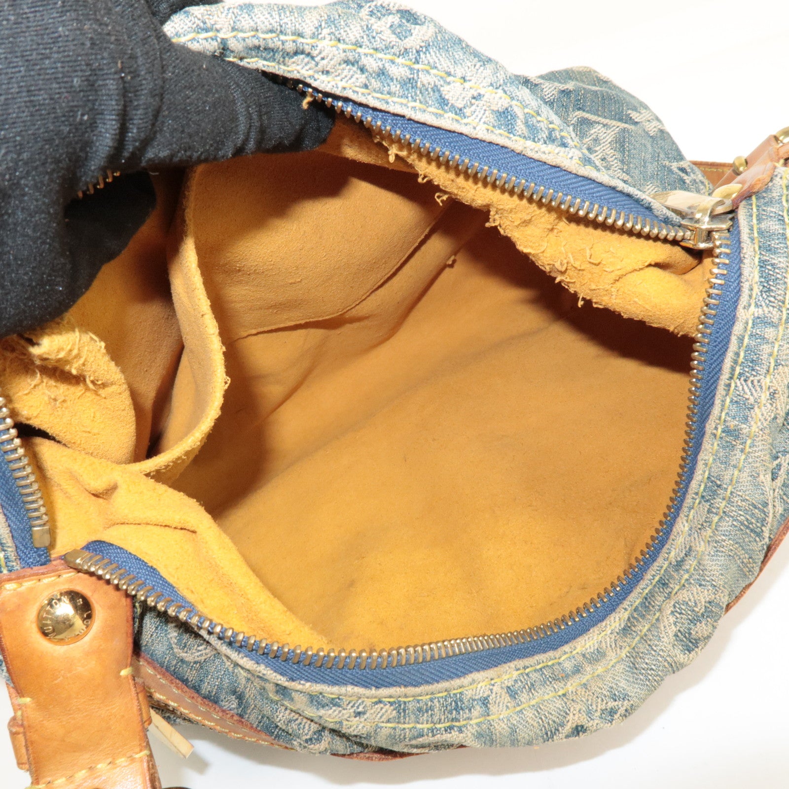 Louis Vuitton Monogram Denim Baggy PM 2Way Shoulder Bag M95049