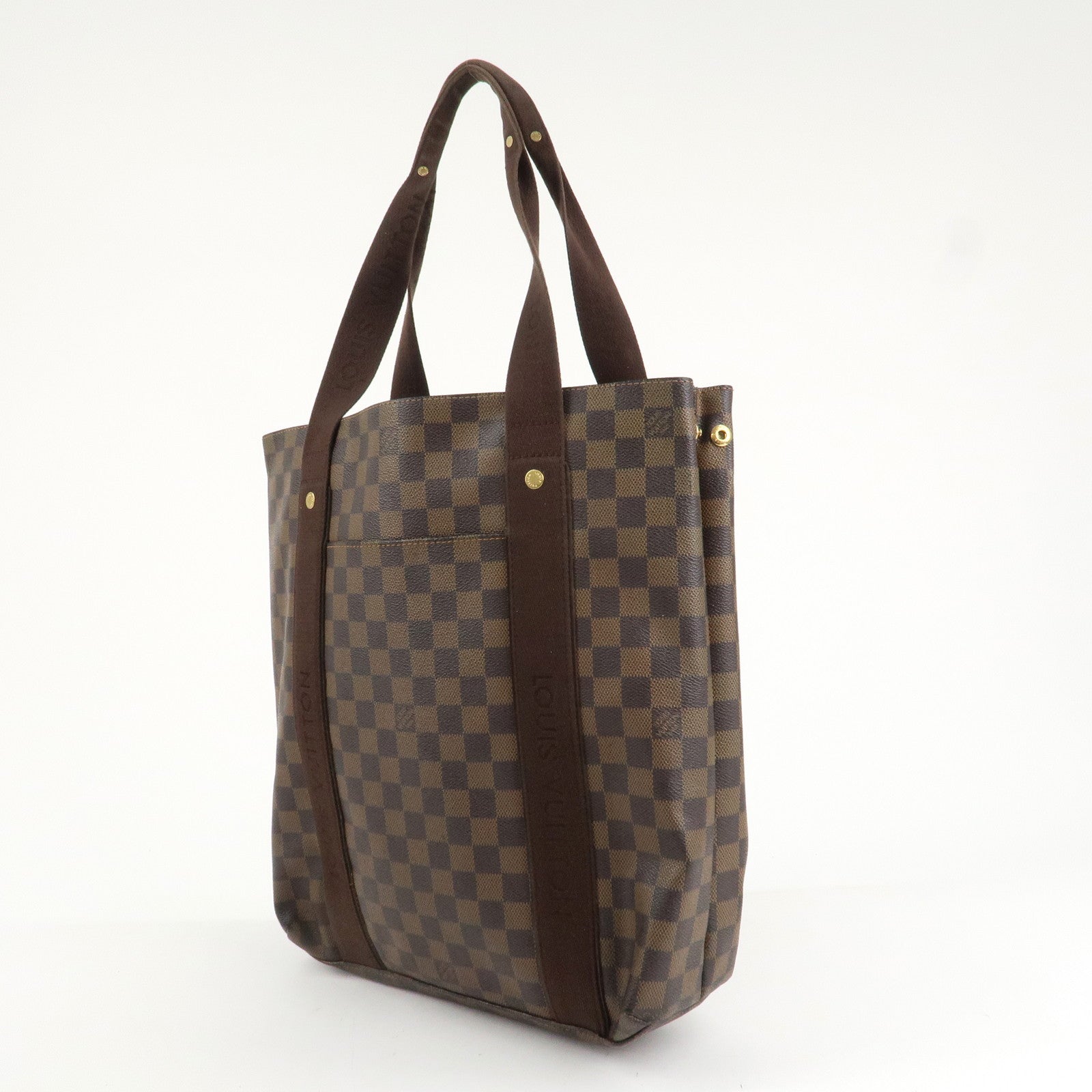 Louis Vuitton Damier Ebene Canvas Cover Bobourg Hand Bag M52006 Used