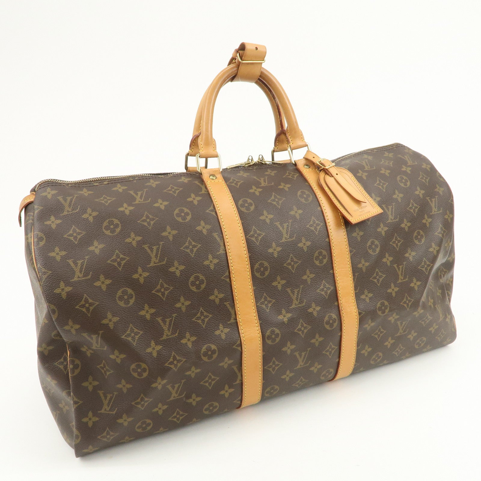 Louis Vuitton Monogram Keep All 55 Boston Bag Brown M41424