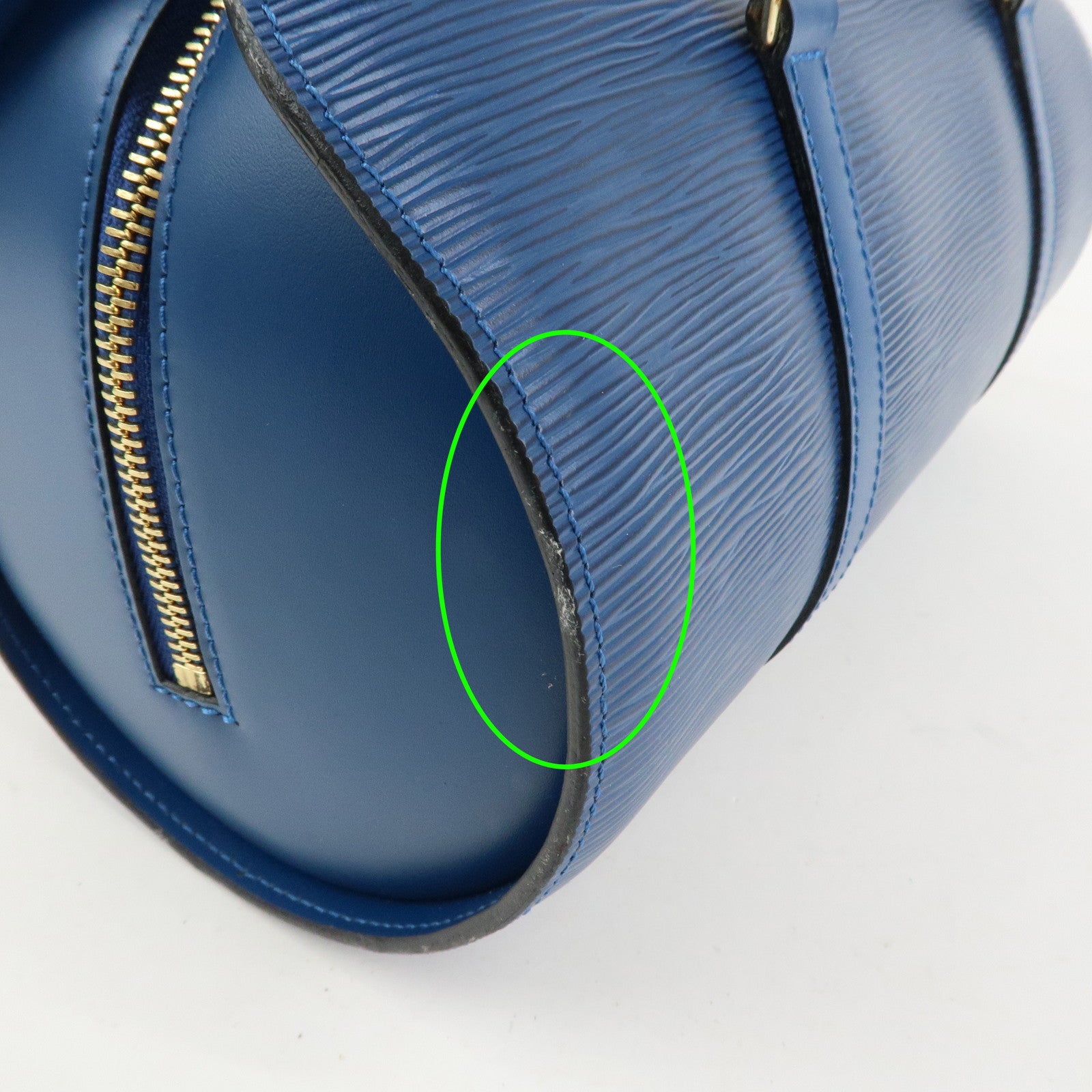 Louis Vuitton Epi Soufflot Shoulder Bag Hand Bag Toledo Blue M52225