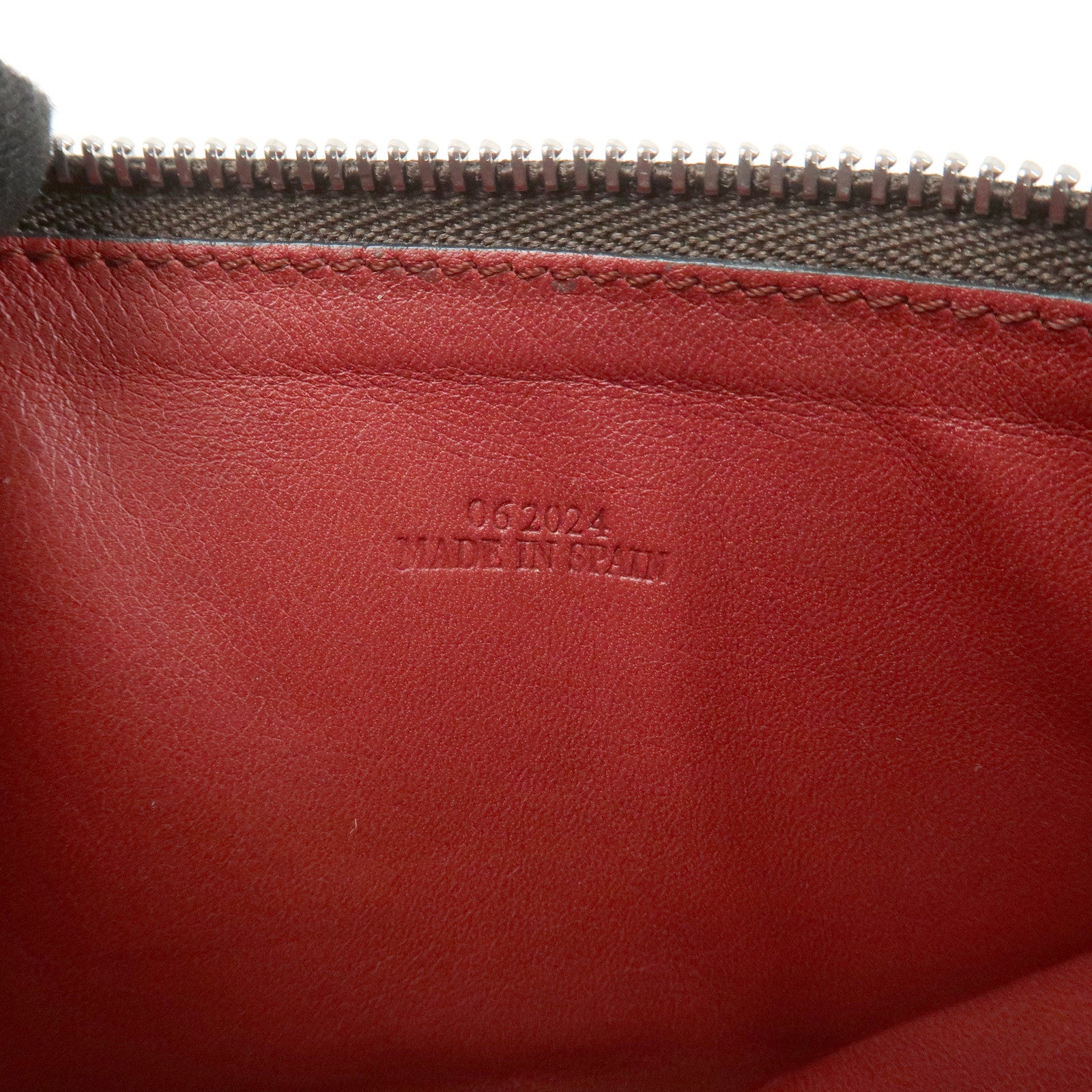 LOEWE Anagram Leather Fragment Card Case Brown