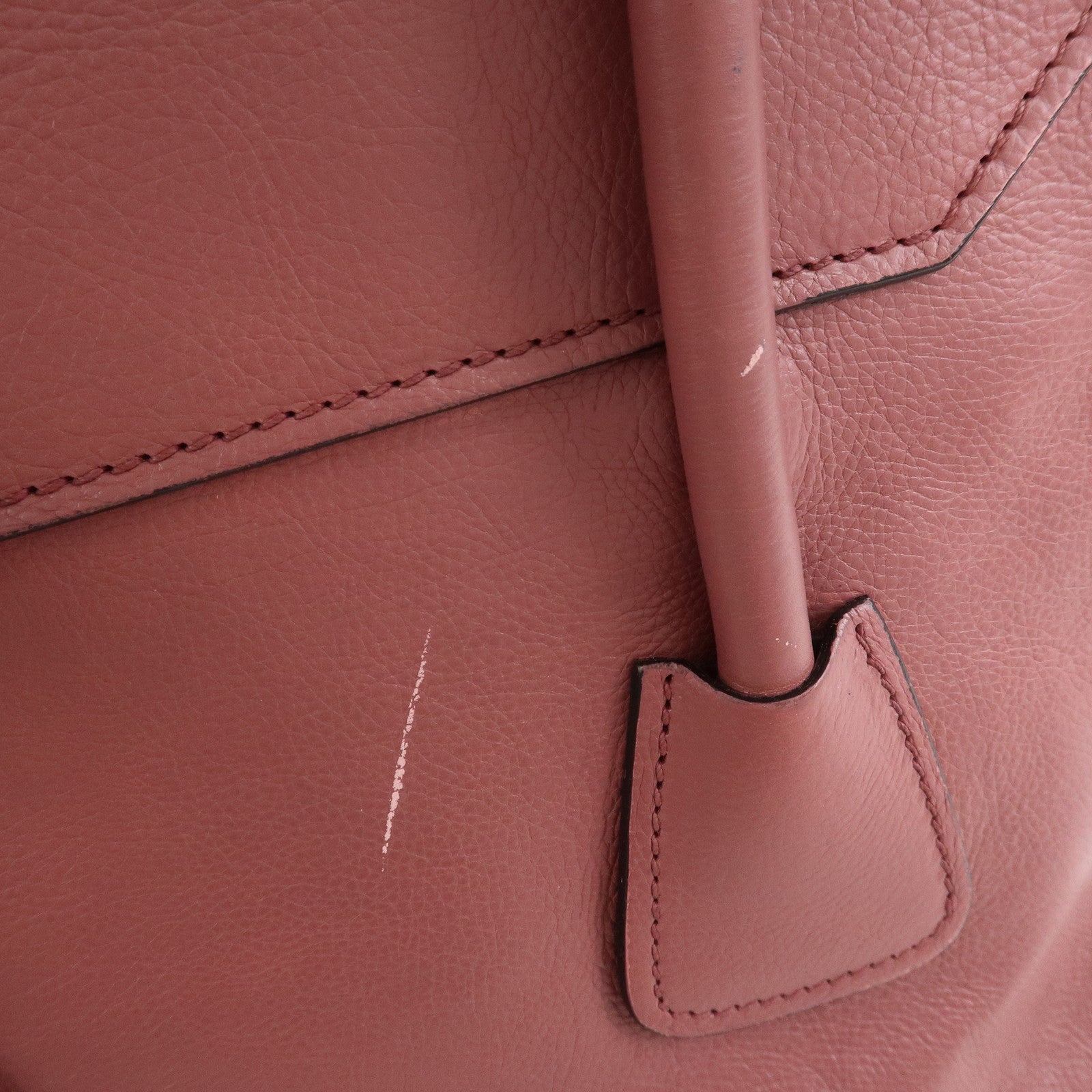 PRADA Logo Leather 2Way Bag Hand Bag Shoulder Bag Pink BN2665