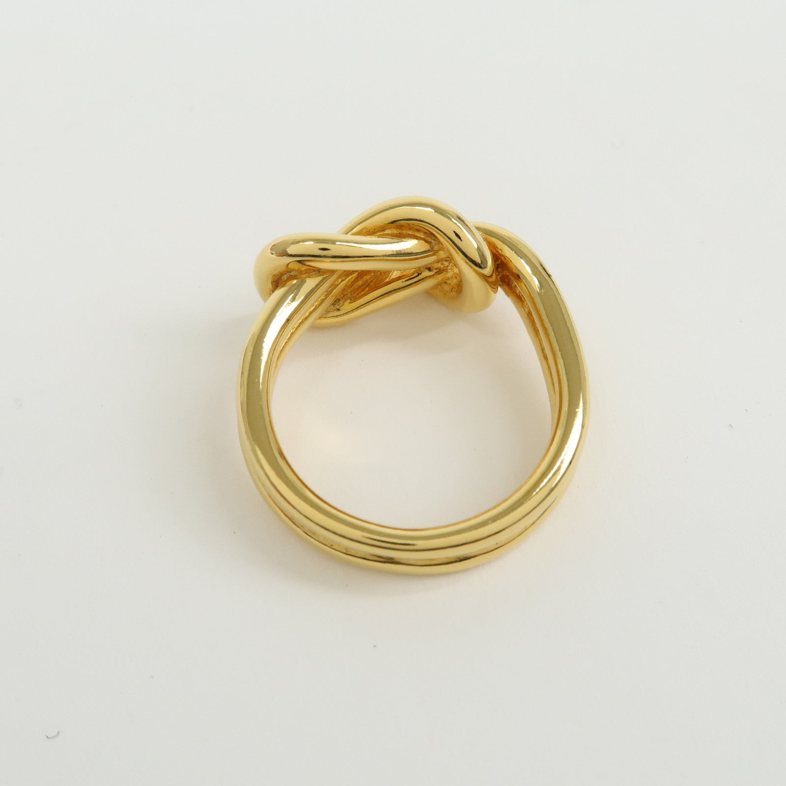 HERMES Atame Metal Scarf Ring Scarf Charm Gold