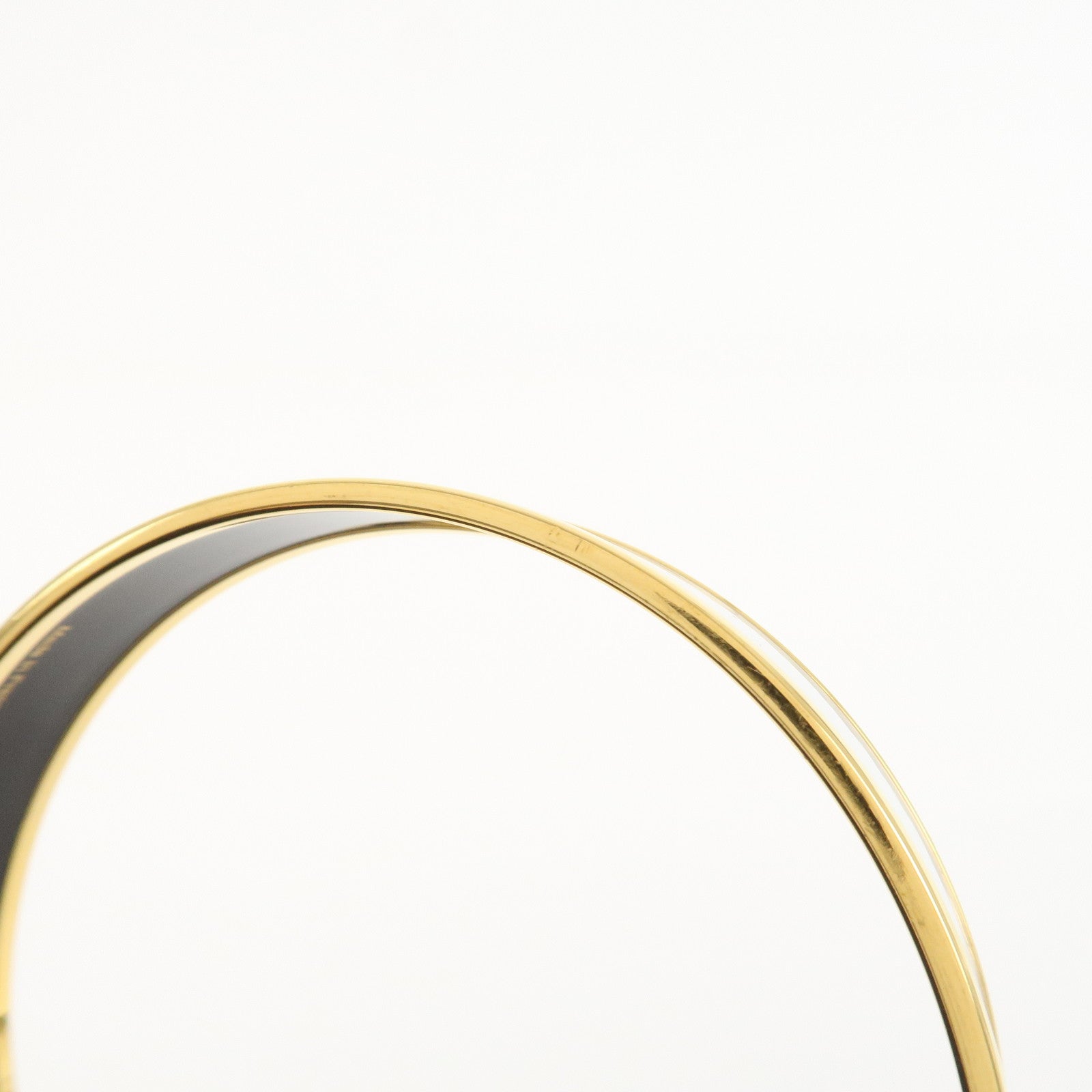 HERMES Email PM Bracelet Bangle White