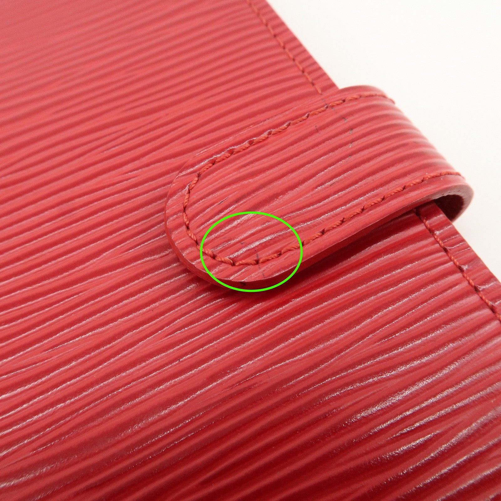 Louis Vuitton Epi Agenda PM Planner Cover Castillian Red R20057