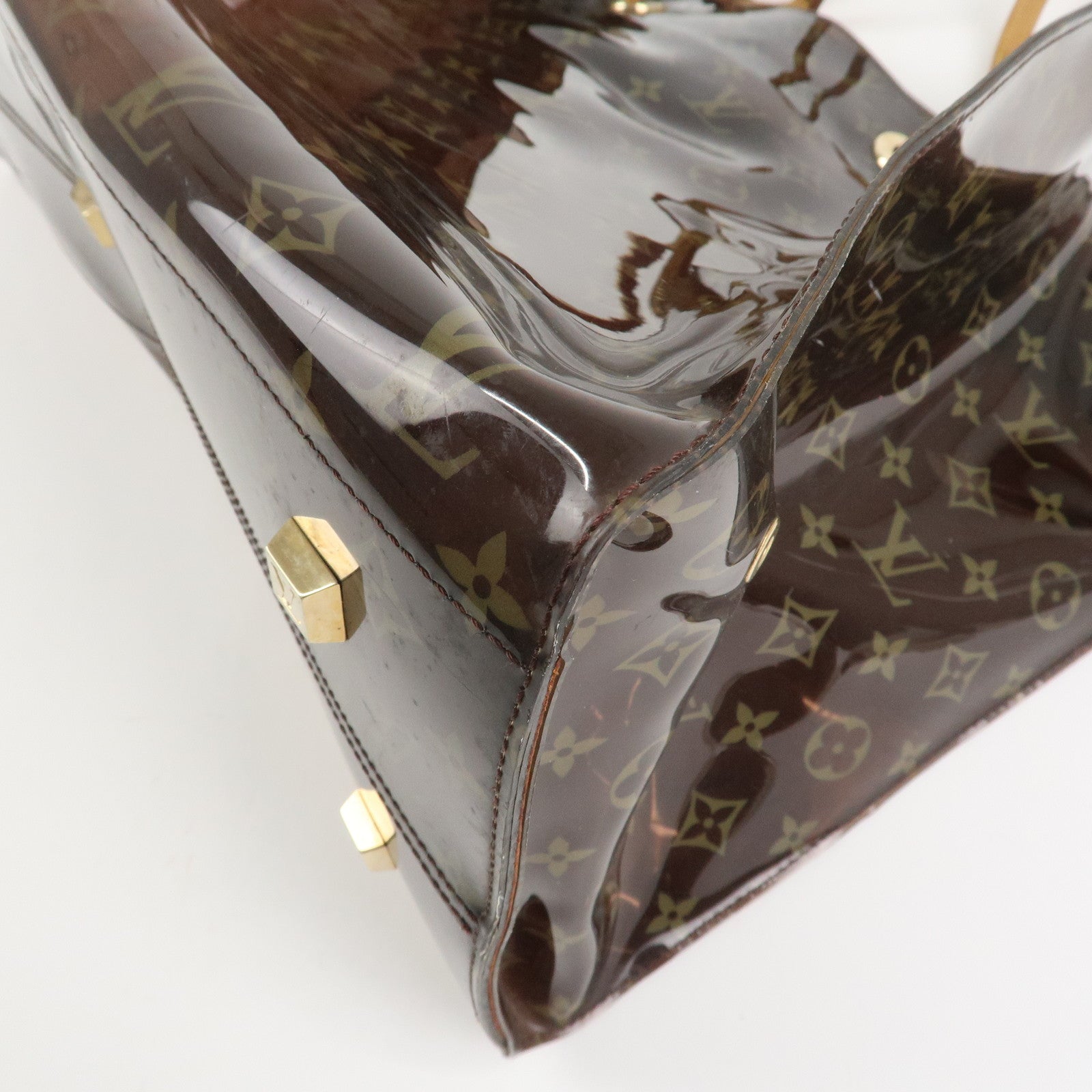 Louis Vuitton Monogram Cabas Cruise Vinyl Tote Bag Brown M50500 Used