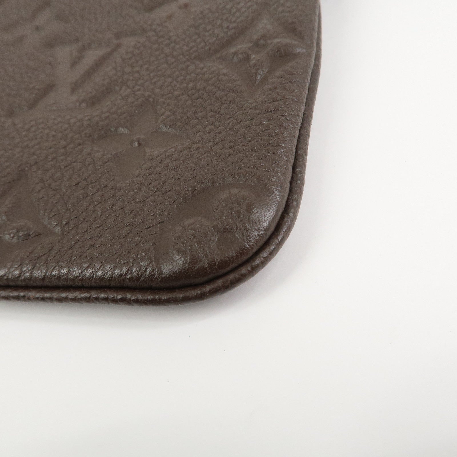Louis Vuitton Monogram Empreinte Leather Pouch For Citadines Taupe