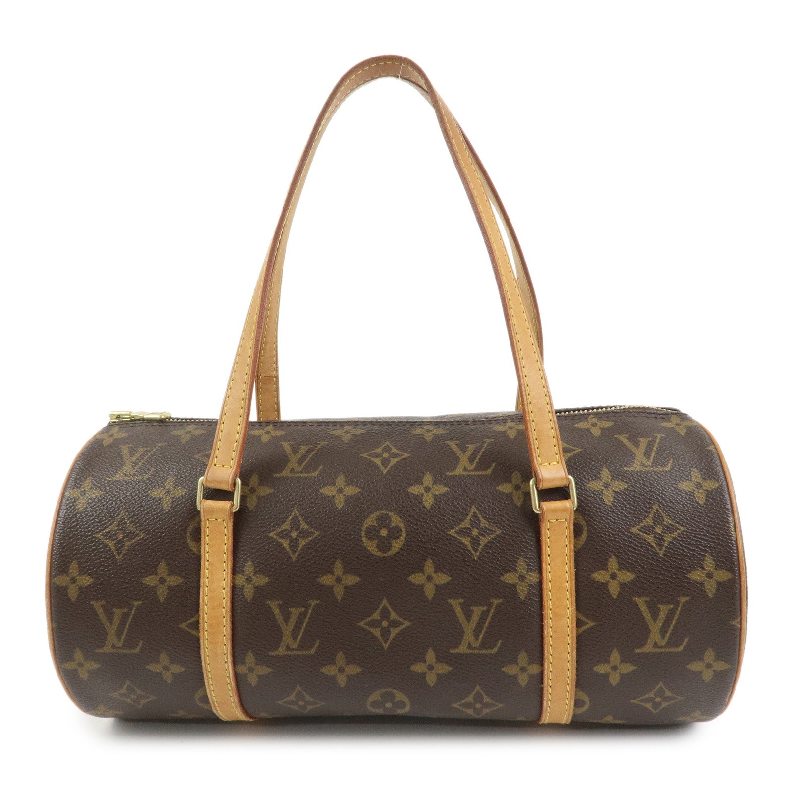 Louis Vuitton Monogram Papillon 30 Hand Bag Brown M51385