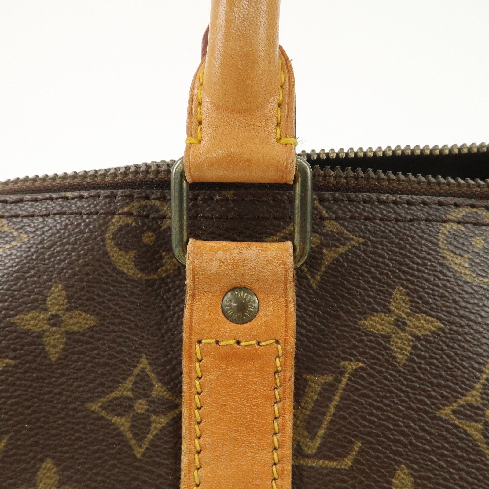 Louis Vuitton Monogram Keep All 45 Boston Bag Brown M41428 Used