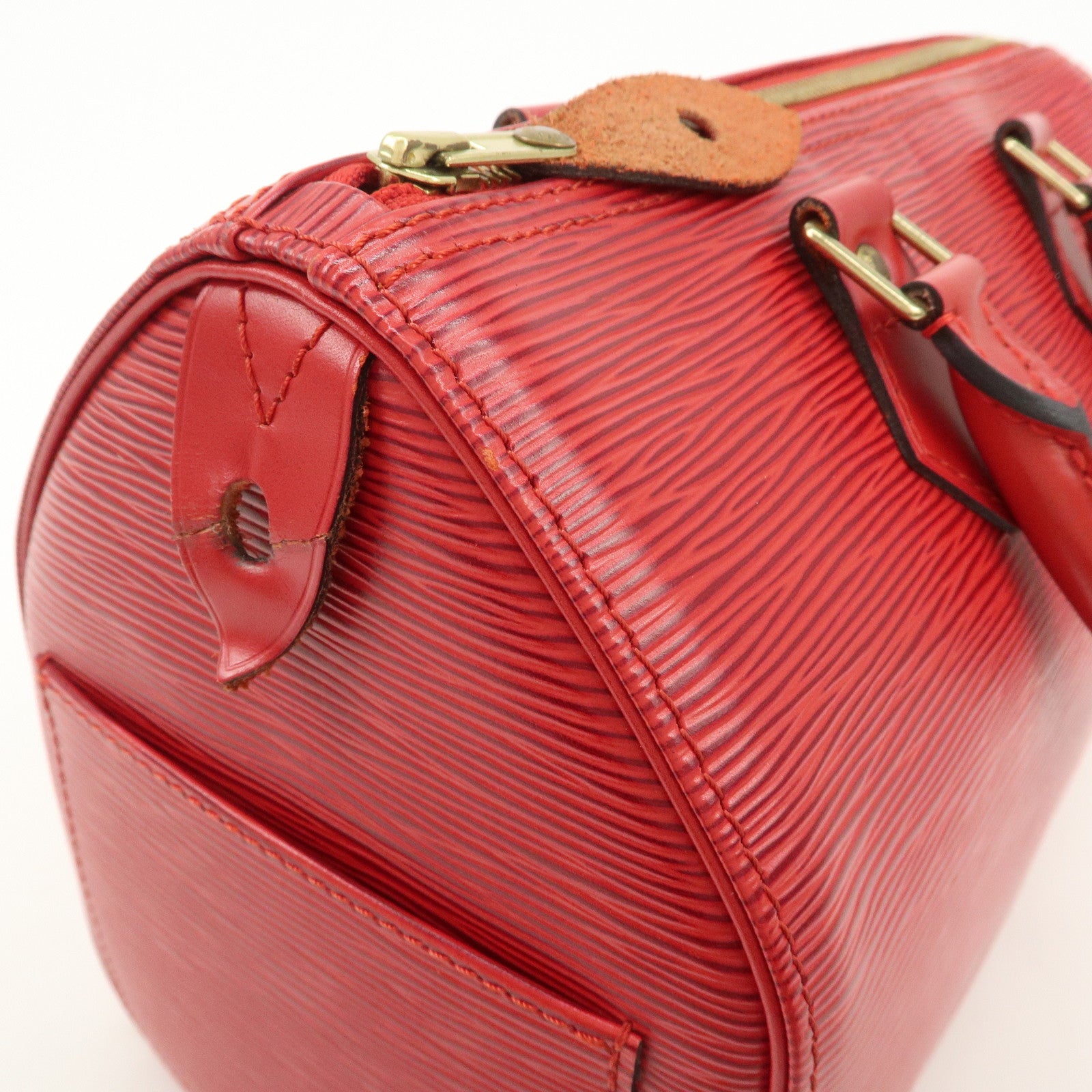 Louis Vuitton Epi Speedy 25 Hand Bag Castilian Red M43017